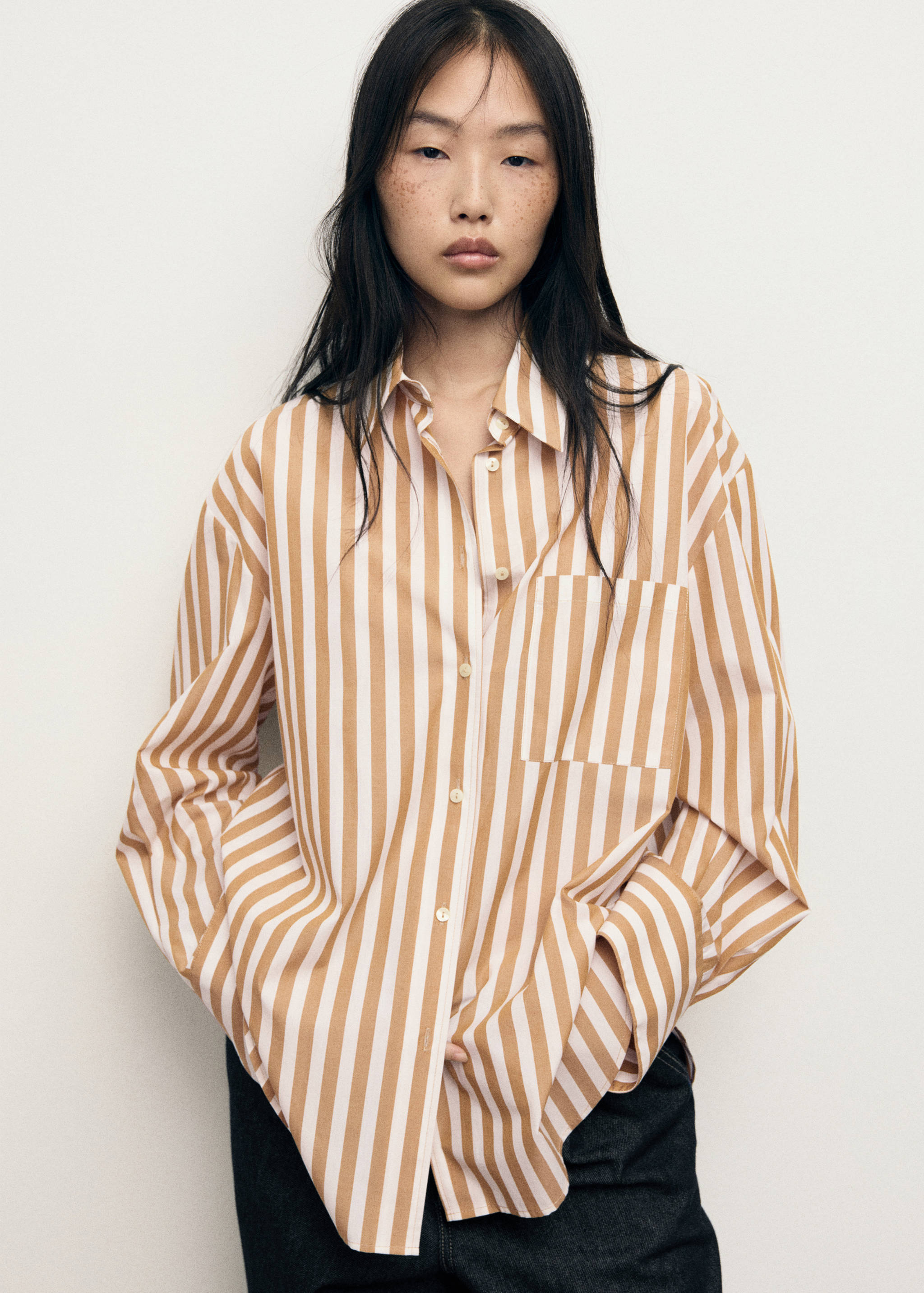 Oversize striped shirt - Medium plane
