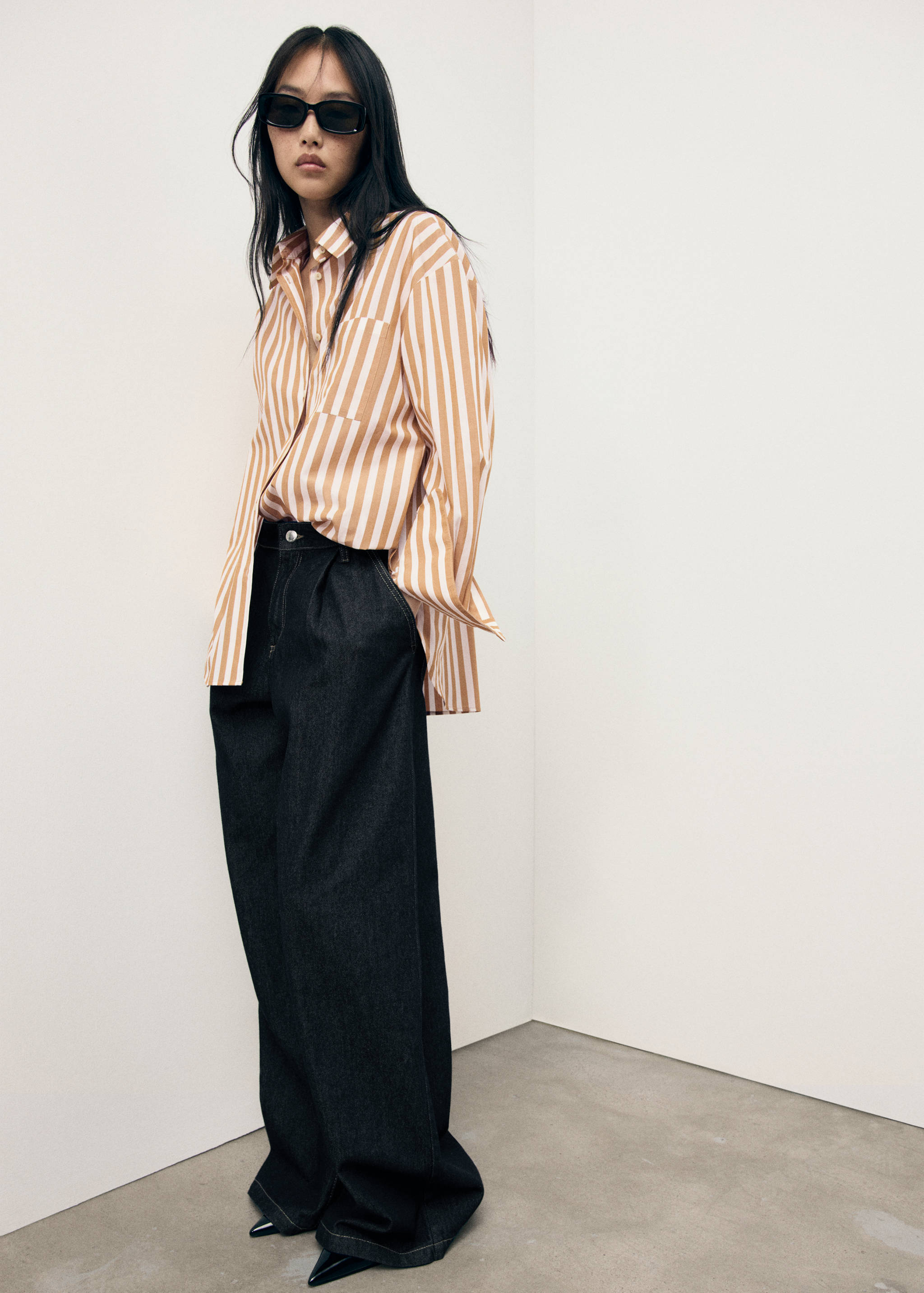 Oversize striped shirt - Details of the article 3