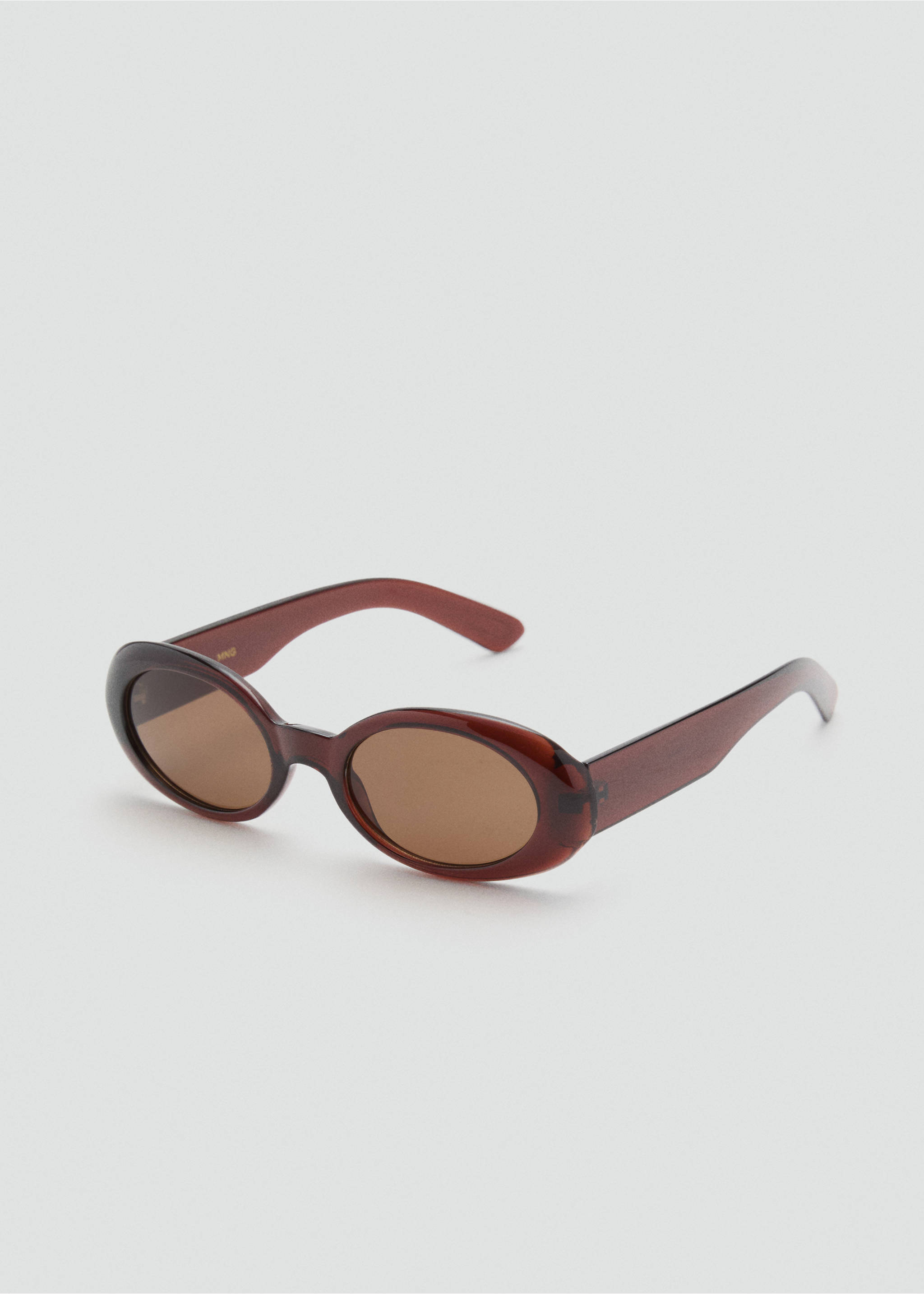 Oval-frame sunglasses - Medium plane, Brown. Ref: 17074086-00.