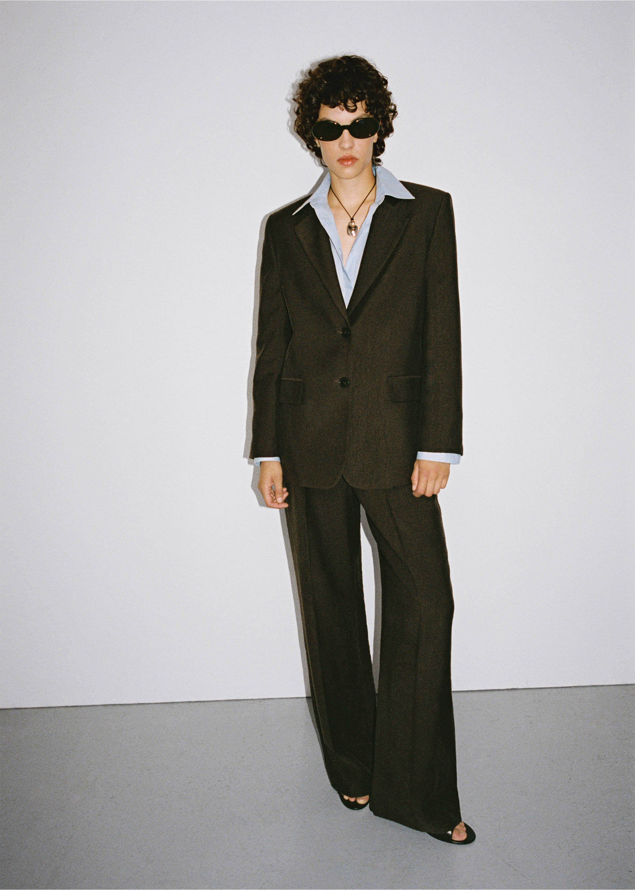 Oval-frame sunglasses - General plane, Black. Ref: 17074086-00.