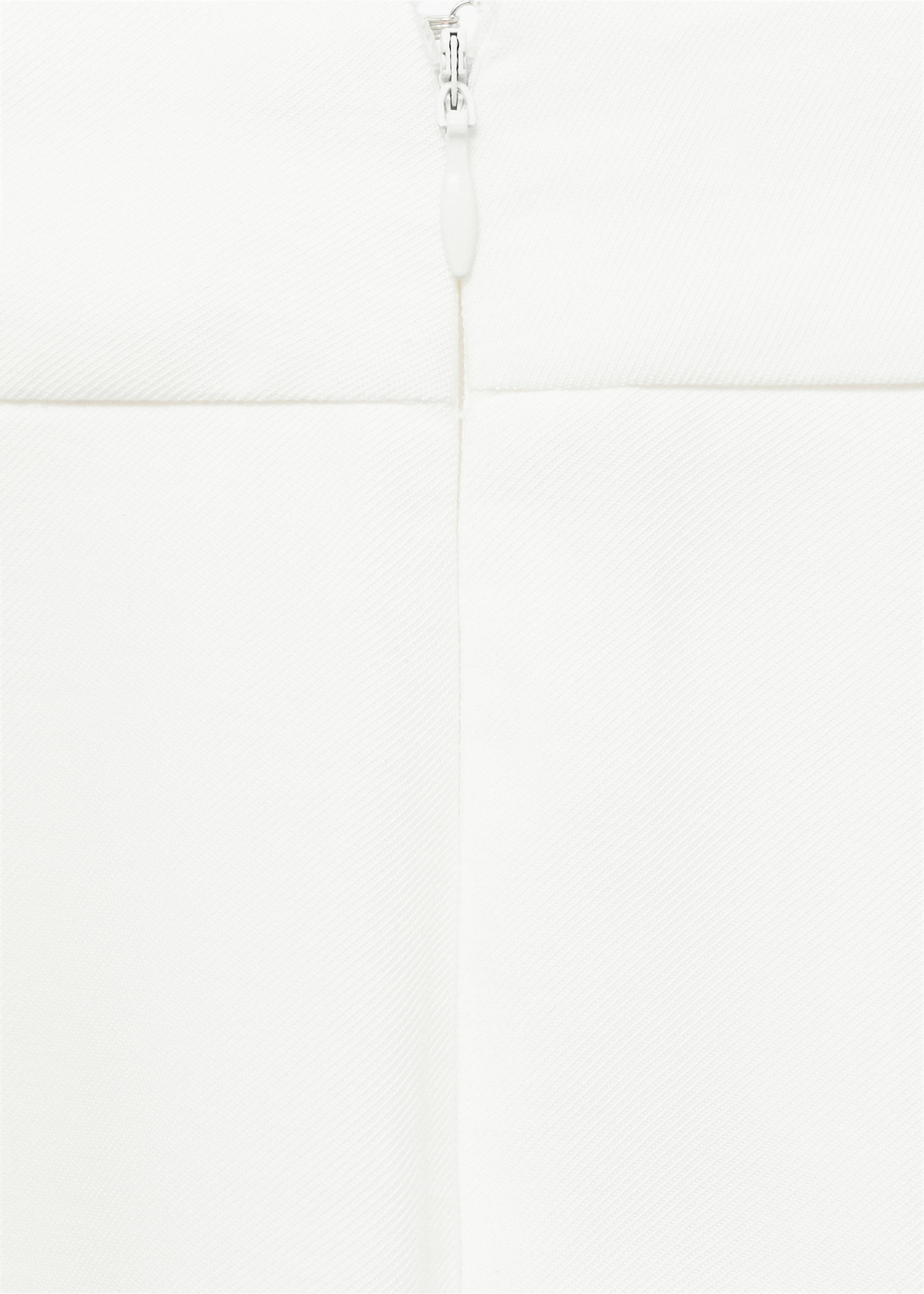 Straight-leg trousers with belt loops - Details of the article 8, White. Ref: 17074090-00.