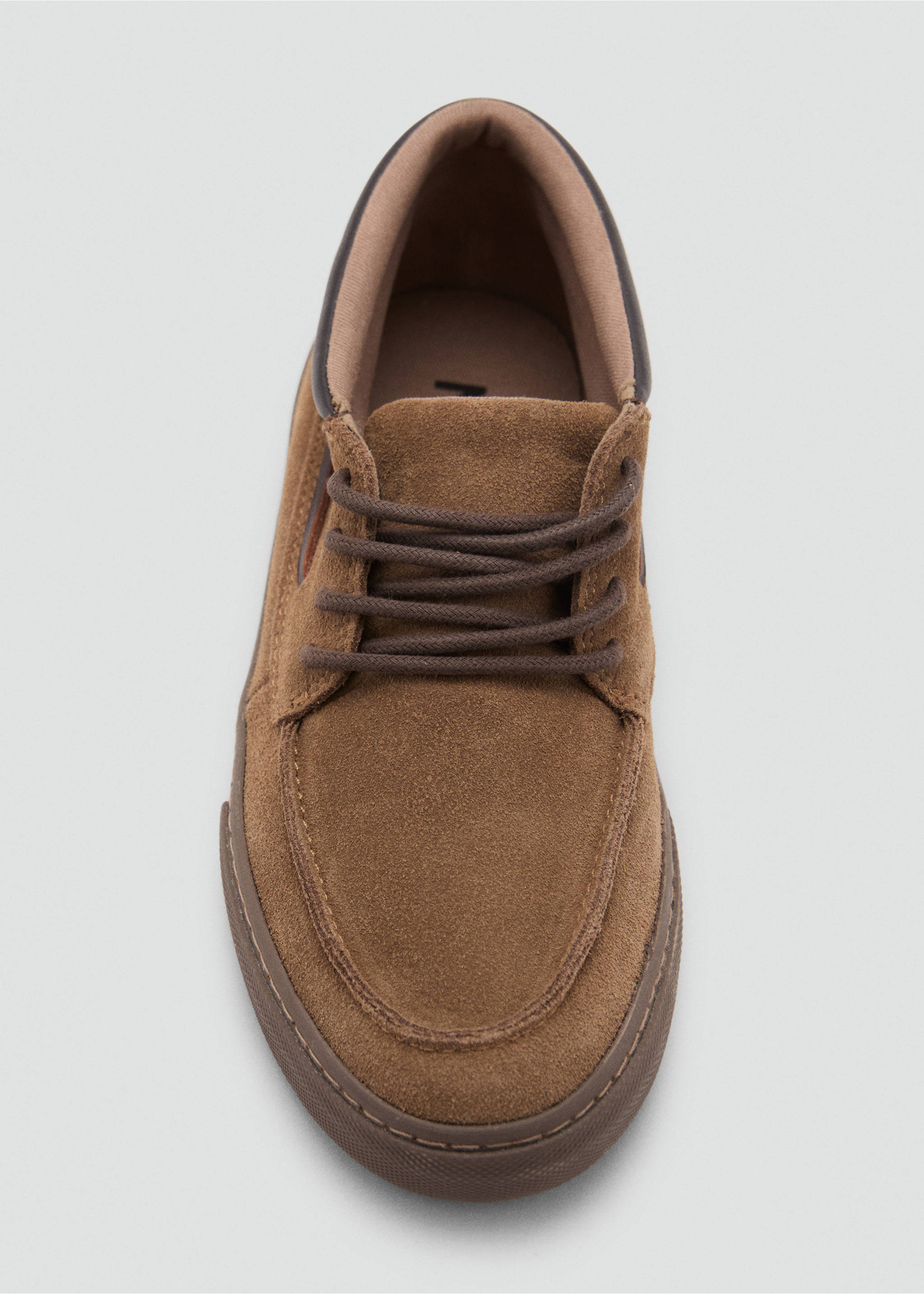 Lace-up leather shoes - Details of the article 2, Chocolate. Ref: 17074096-00.