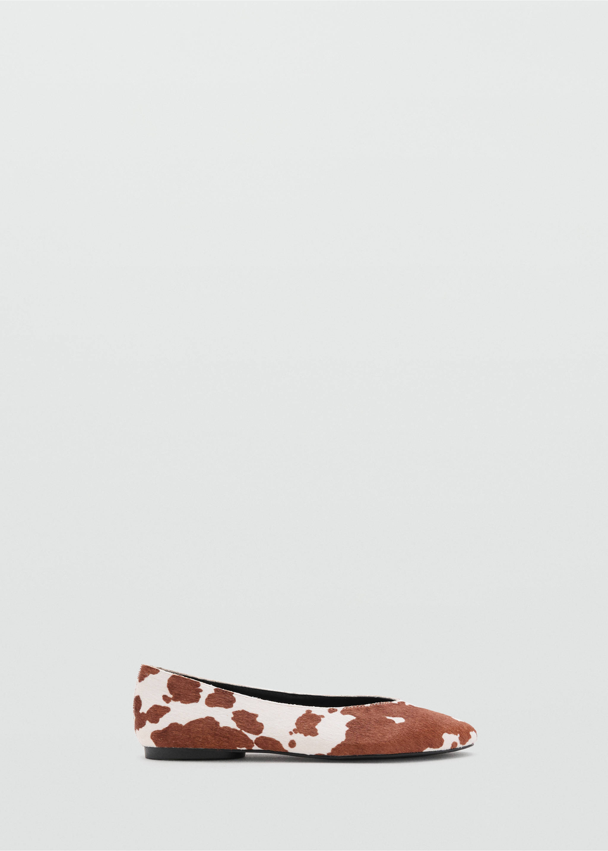 Cow leather ballet flats - Article without model, White. Ref: 17074100-00.