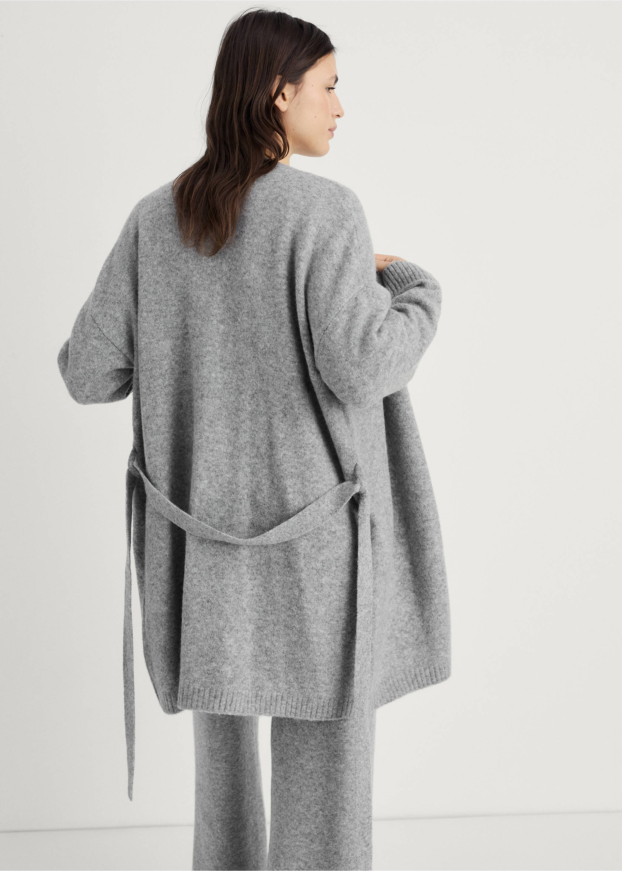 Cardigan maille - Verso de l’article, Beige. Ref: 17074101-00.