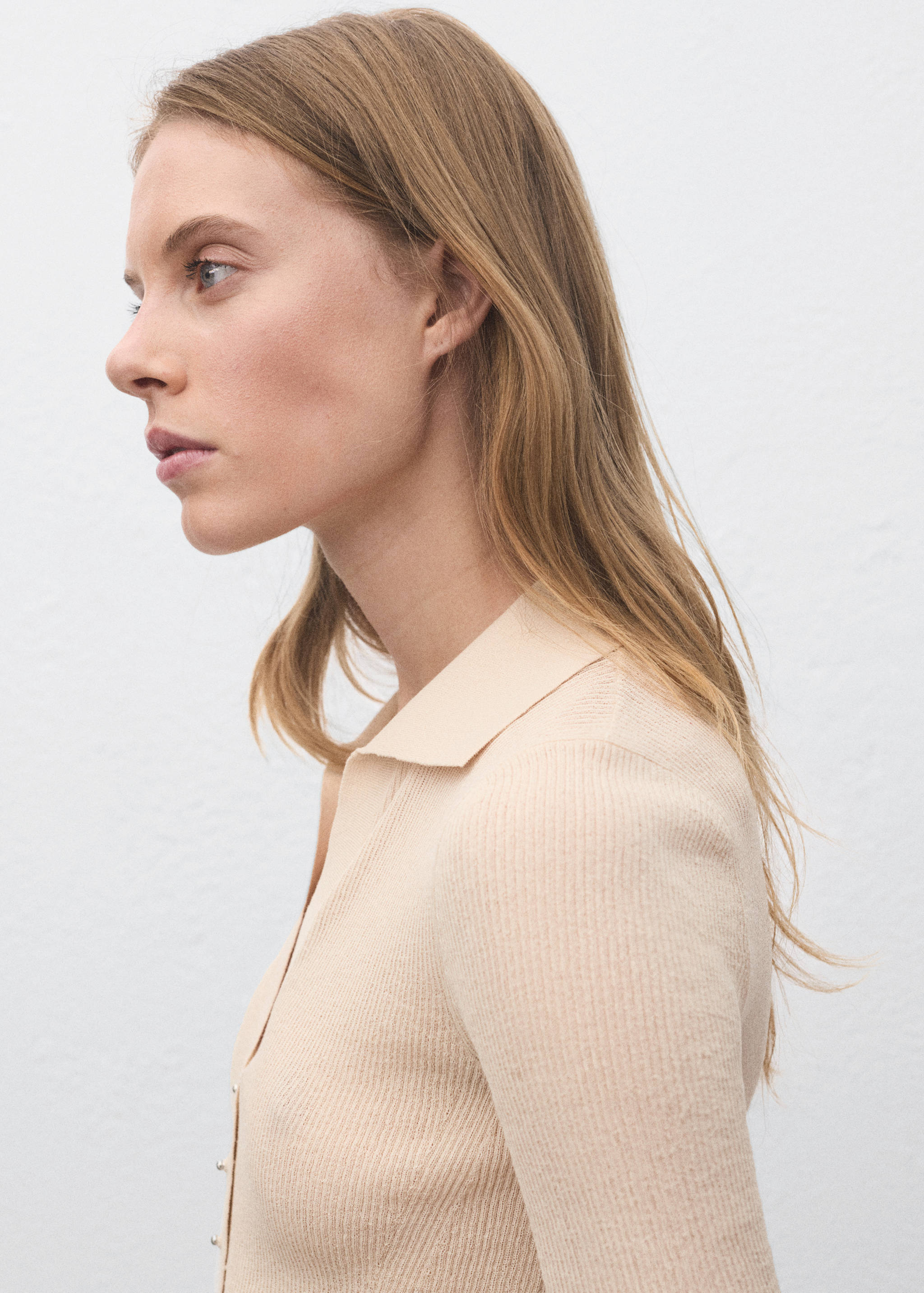 Ribbed polo-neck sweater - Details of the article 1