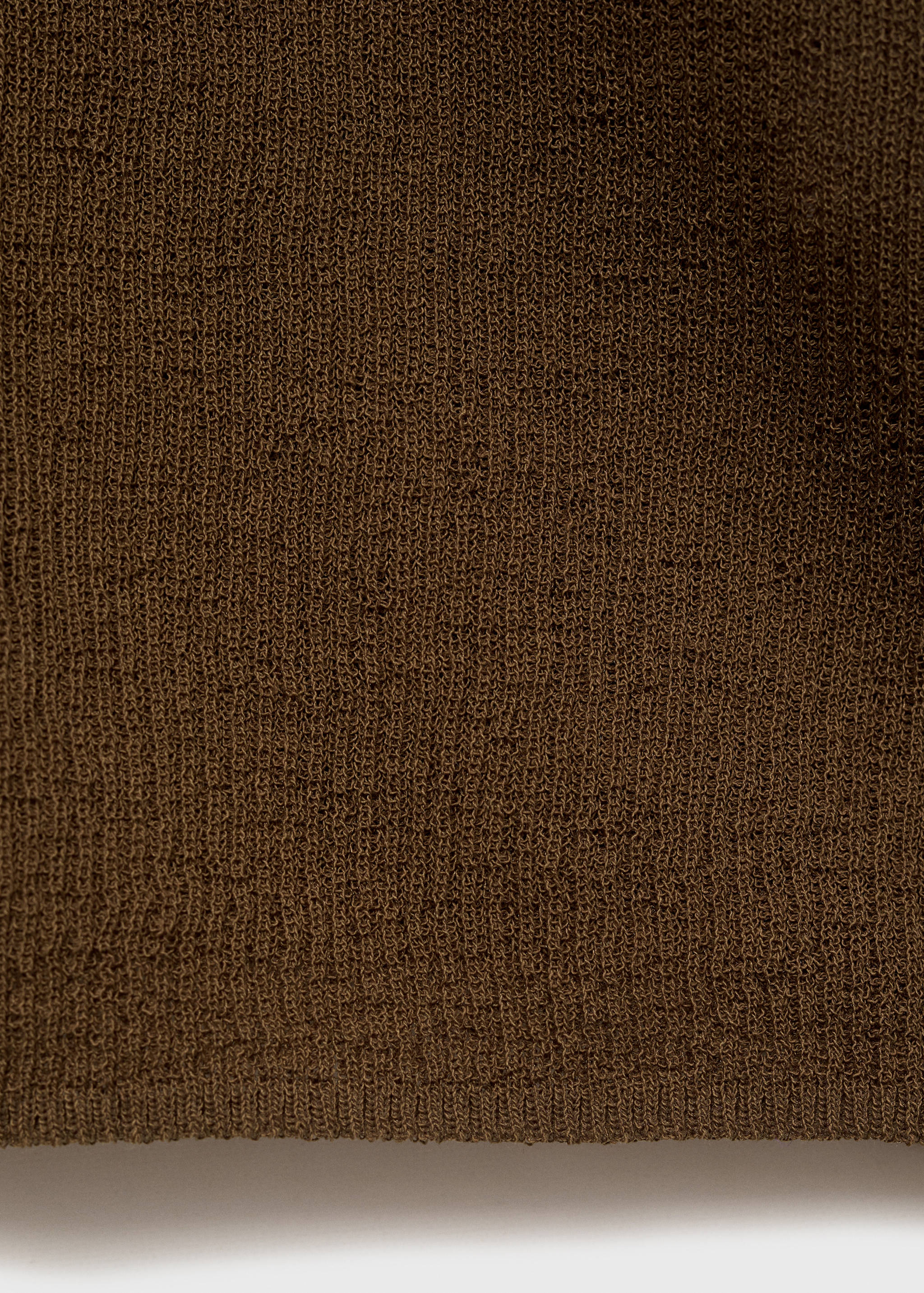 Ribbed polo-neck sweater - Details of the article 0