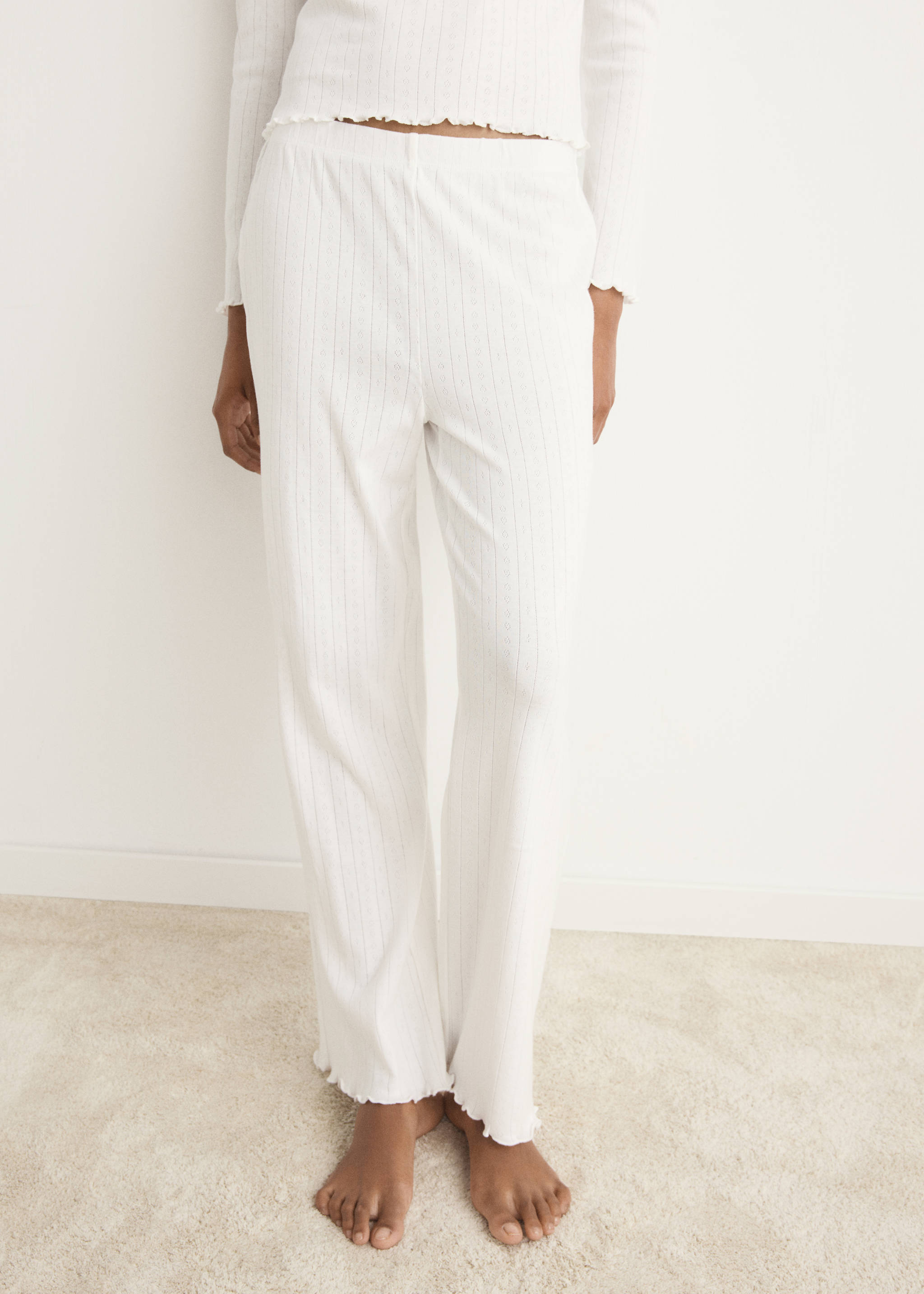 Pyjama deux pièces coton maille lâche - Détail de l'article 6