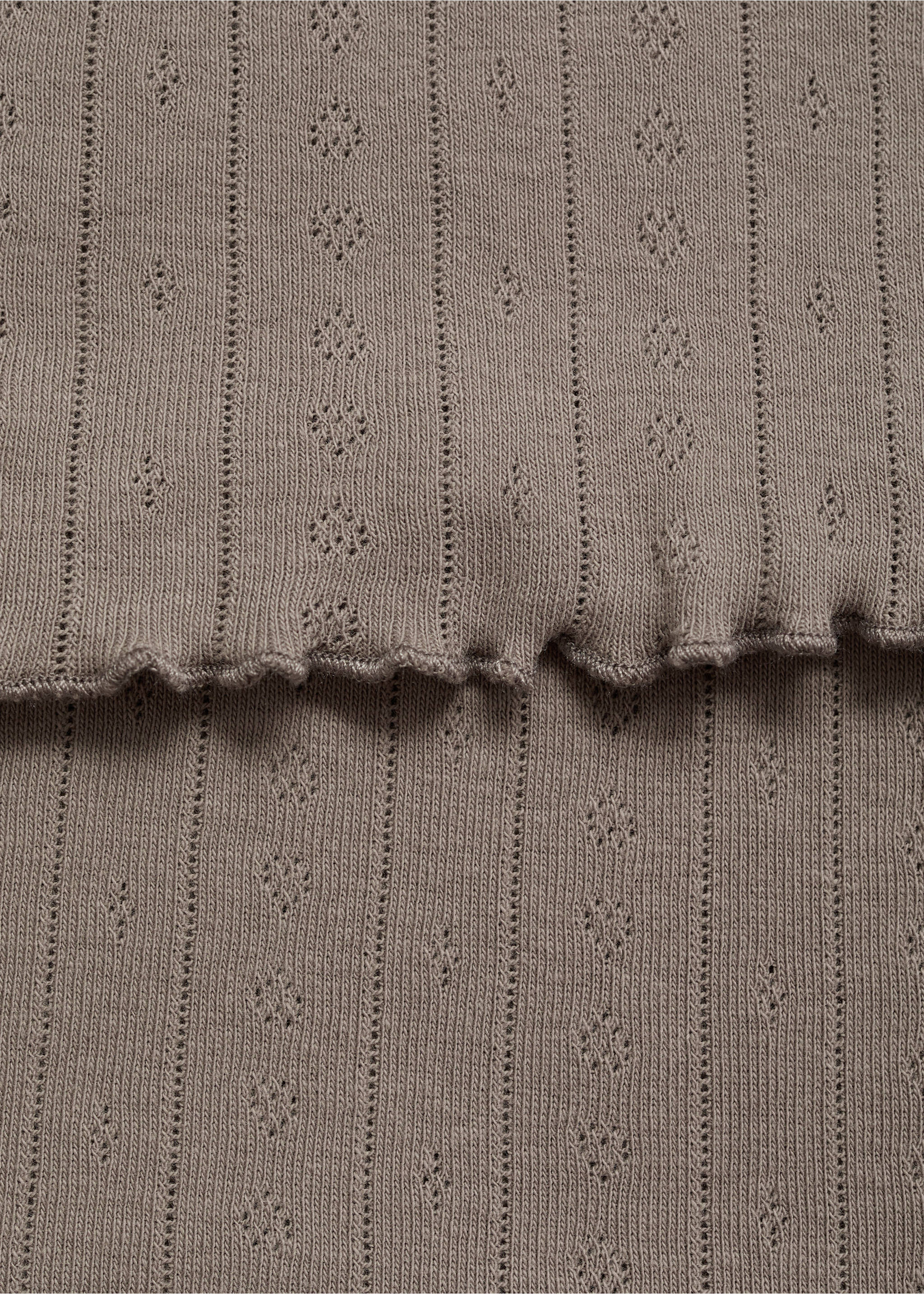 Pyjama deux pièces coton maille lâche - Détail de l'article 0, Marron moyen. Ref: 17074109-00.