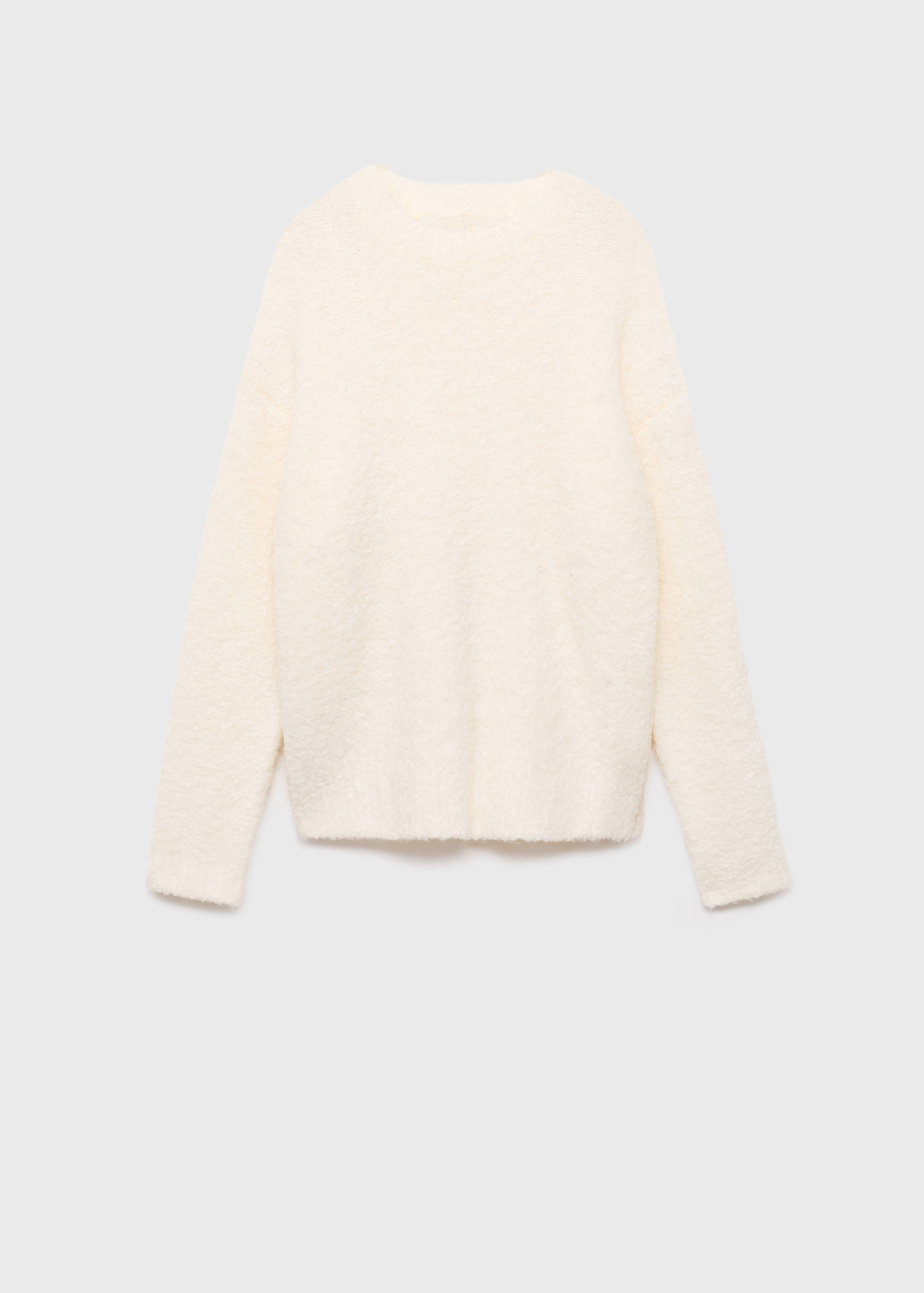 Bouclé-effect sweater - Article without model