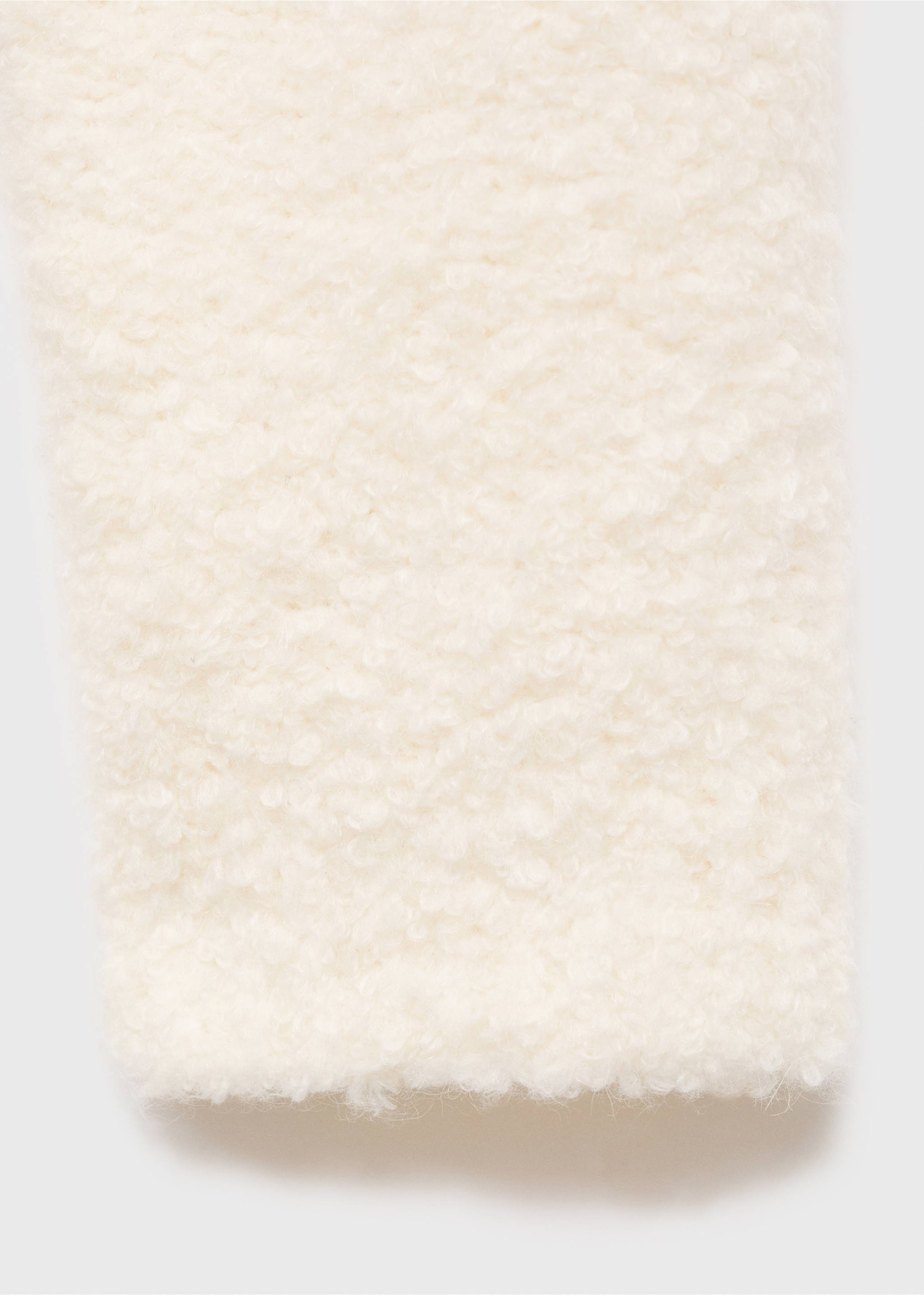 Bouclé-effect sweater - Details of the article 0, Ivory White. Ref: 17074110-00.