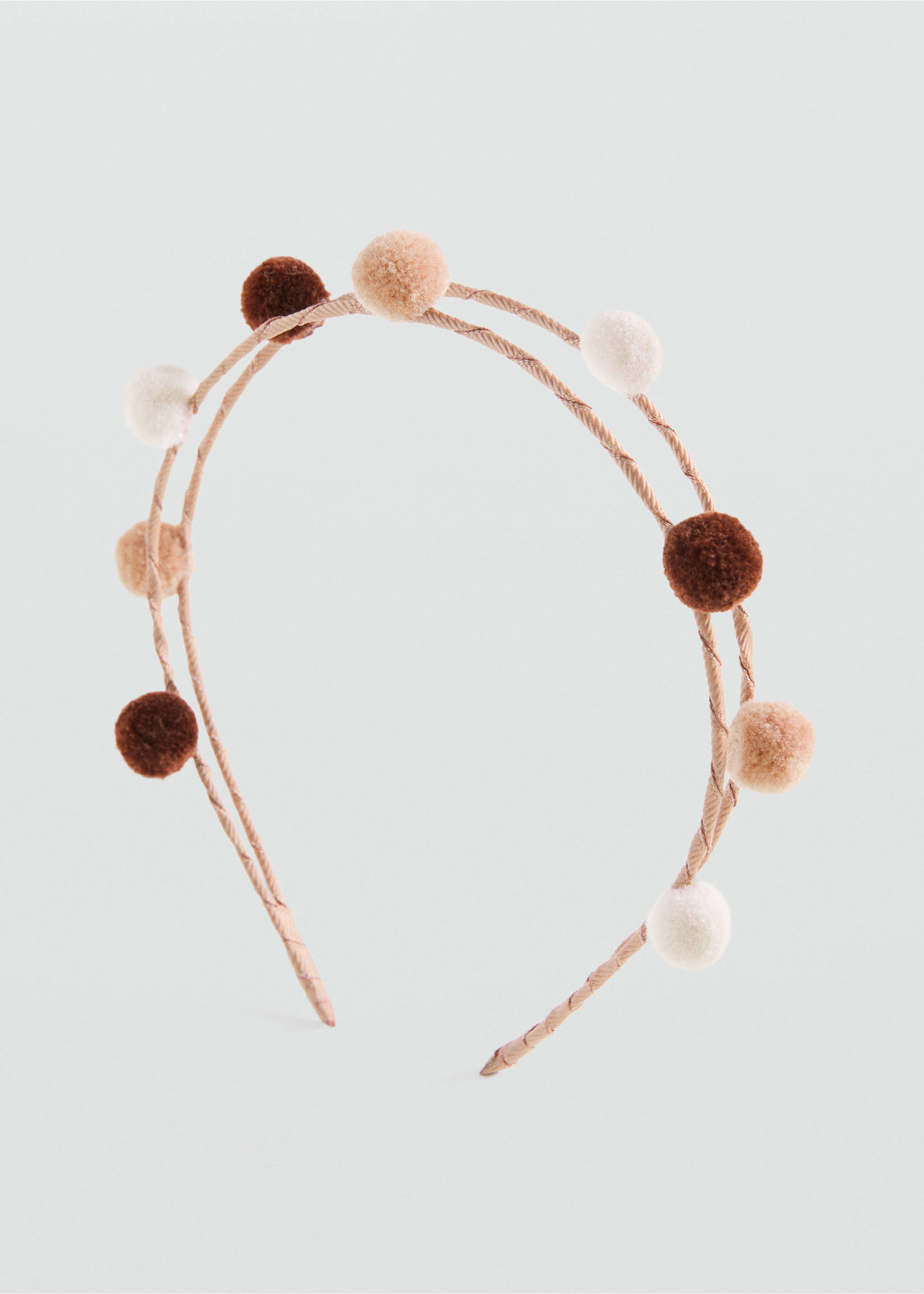 Headband and scrunchie set - Details of the article 1, Sand. Ref: 17074113-00.