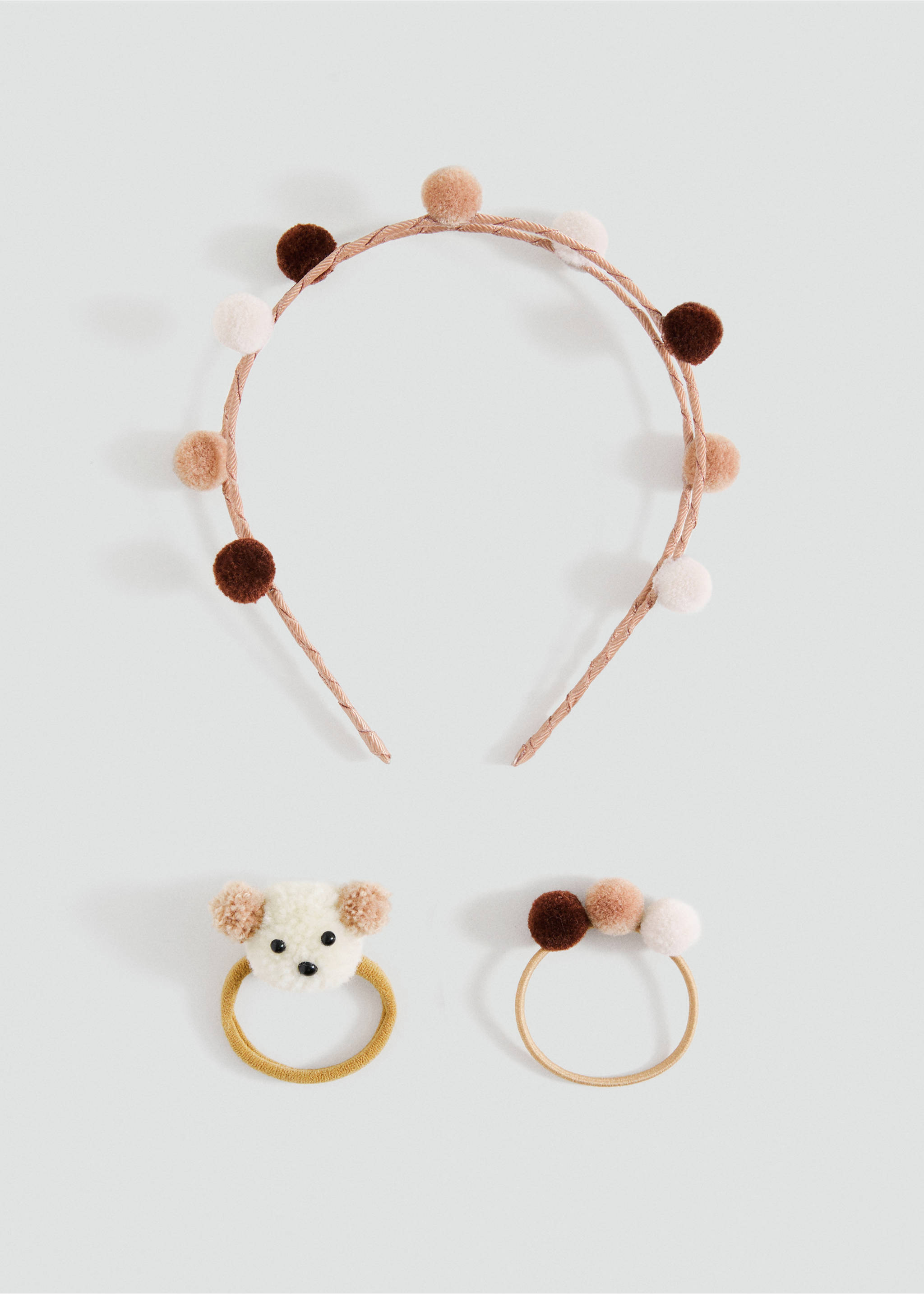 Headband and scrunchie set - Article without model, Sand. Ref: 17074113-00.