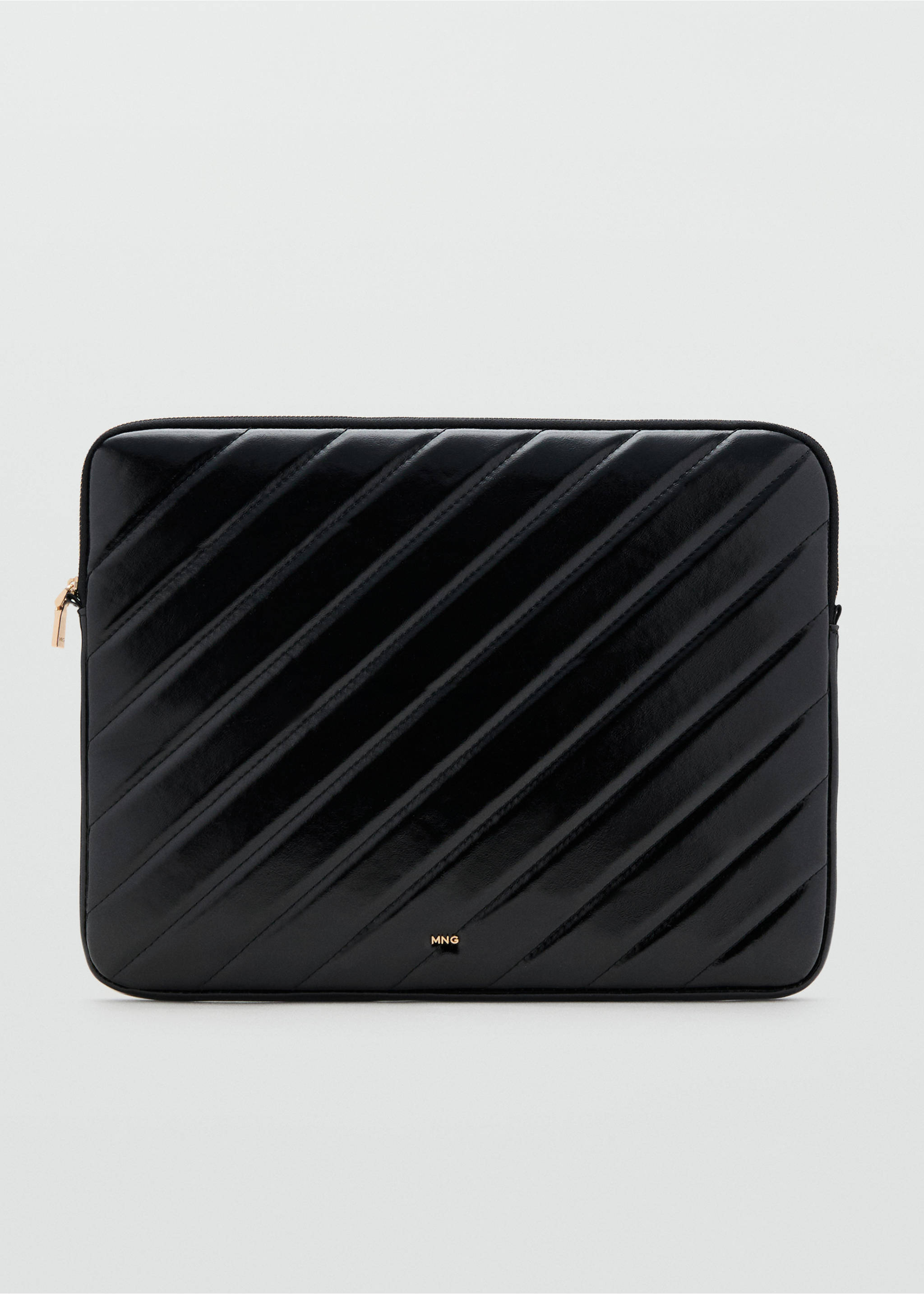 Prošívané pouzdro na notebook - Zboží bez modelu, Černá. Ref: 17074125-00.