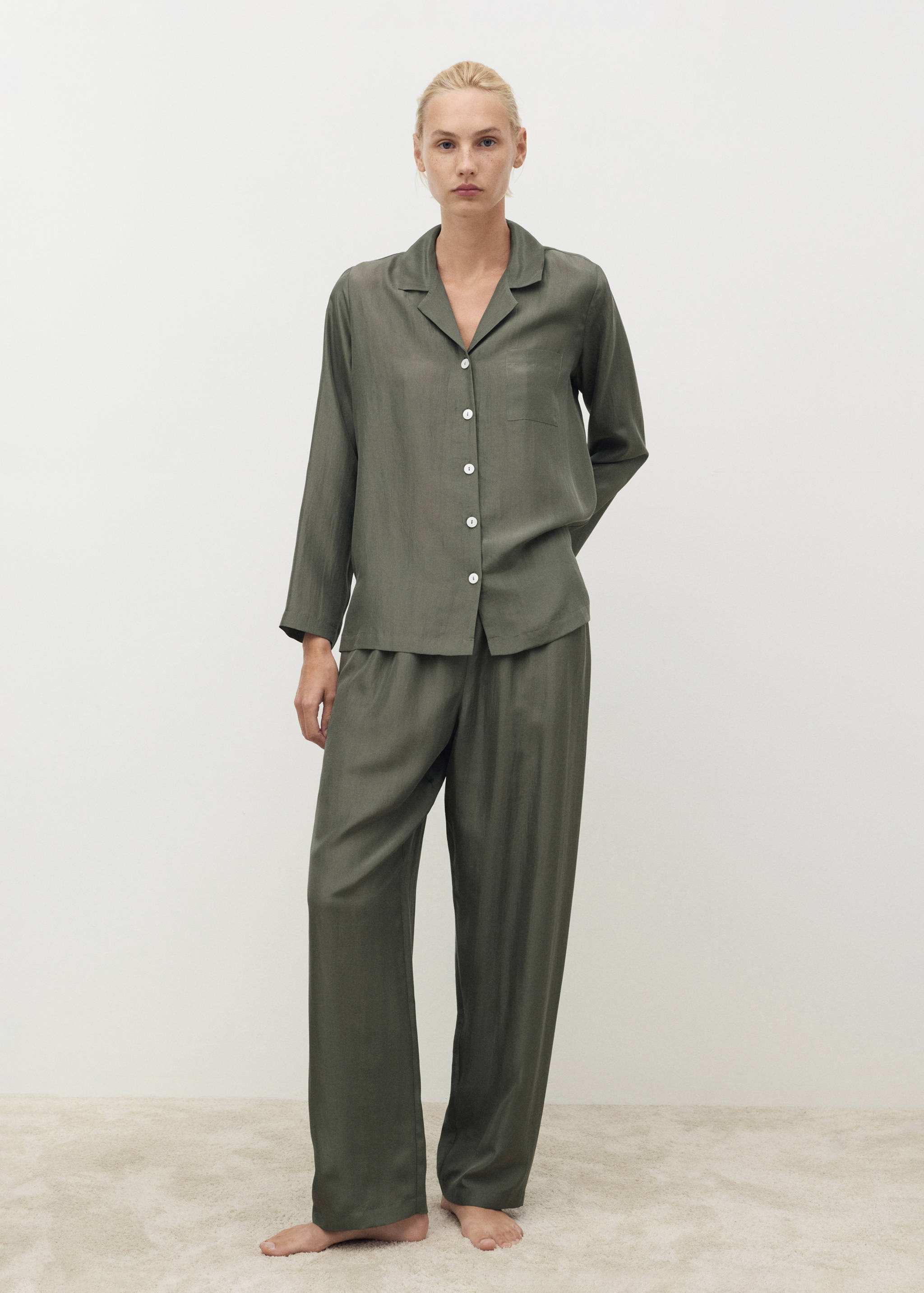 Lange zijden broek - Overzichtstekening