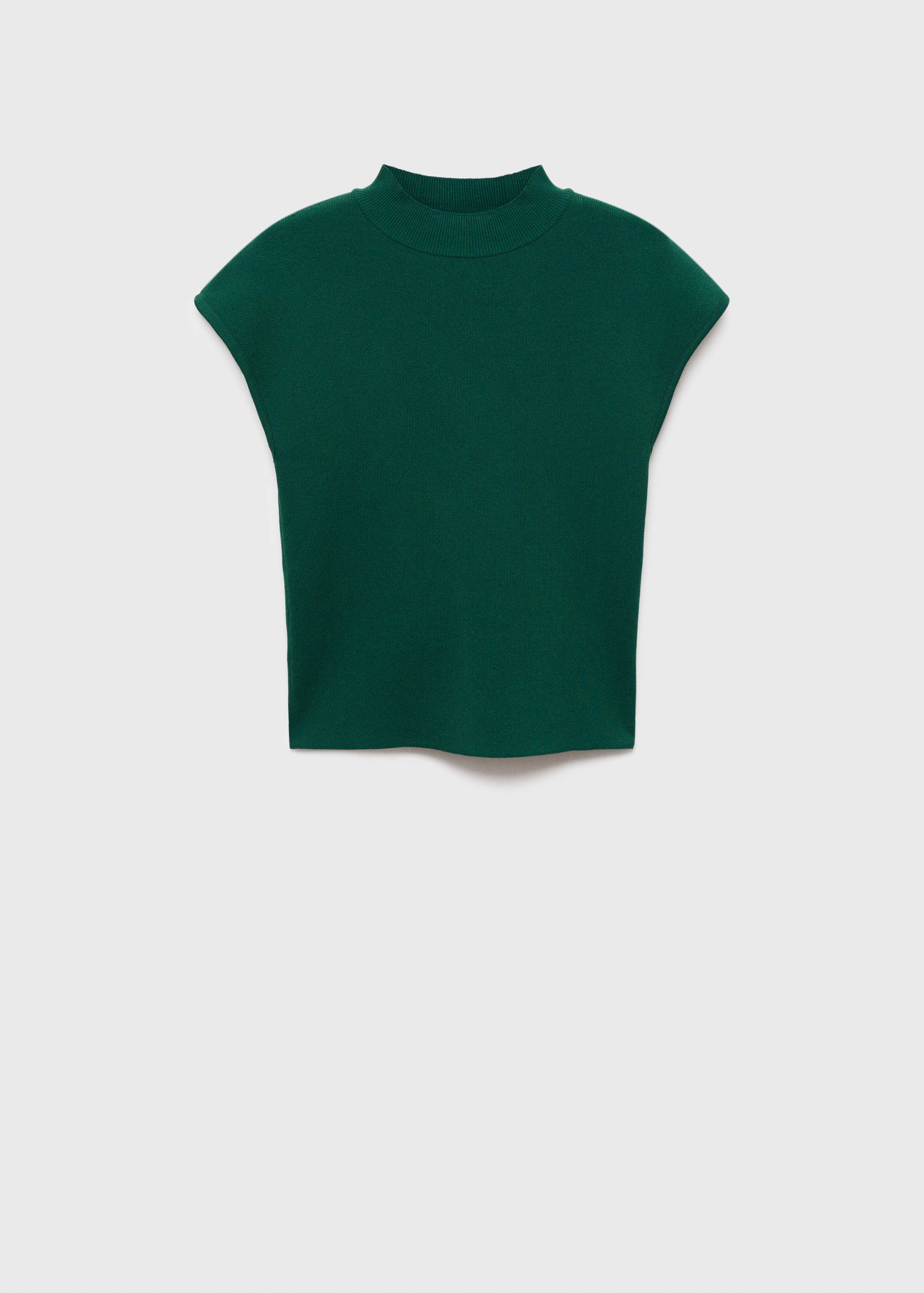 Short-sleeved fine-knit sweater - Article without model