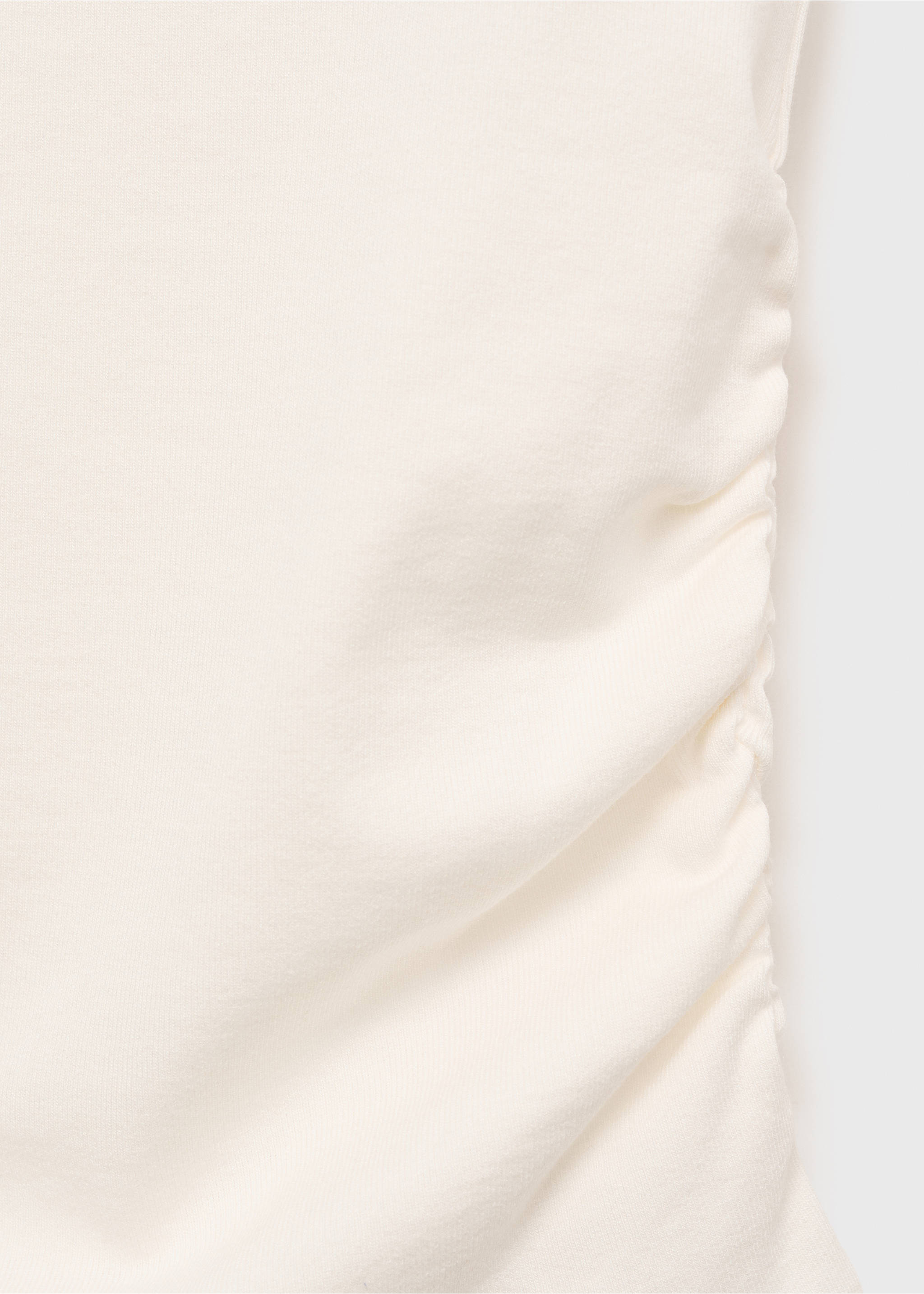 Ruched fitted top - Details of the article 8, Off White. Ref: 17074140-00.