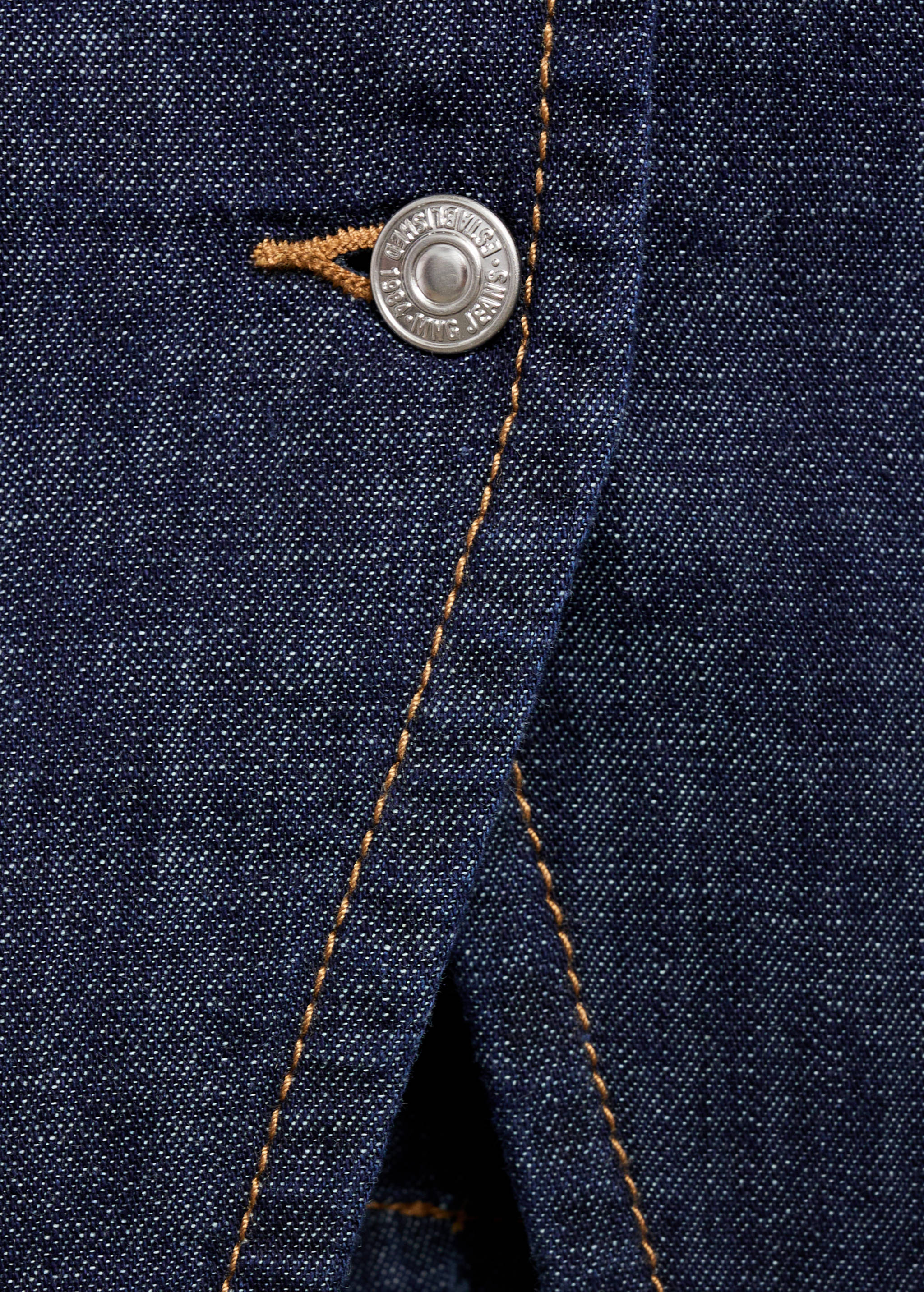 Buttoned denim top - Details of the article 0