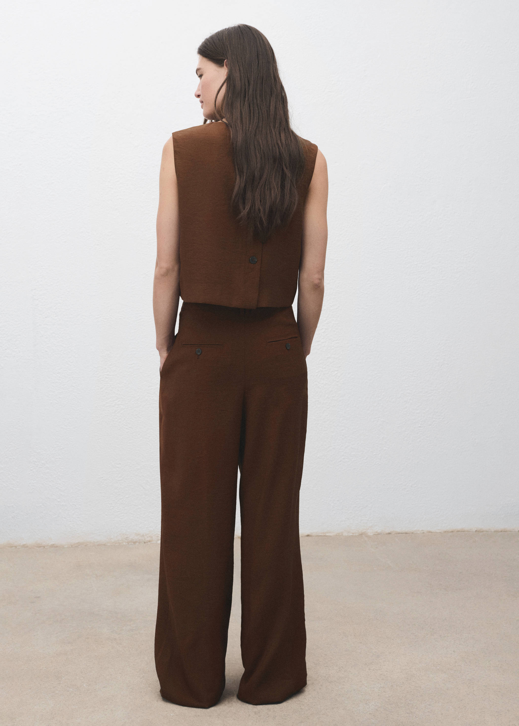 Pantalon droit pinces - Verso de l’article