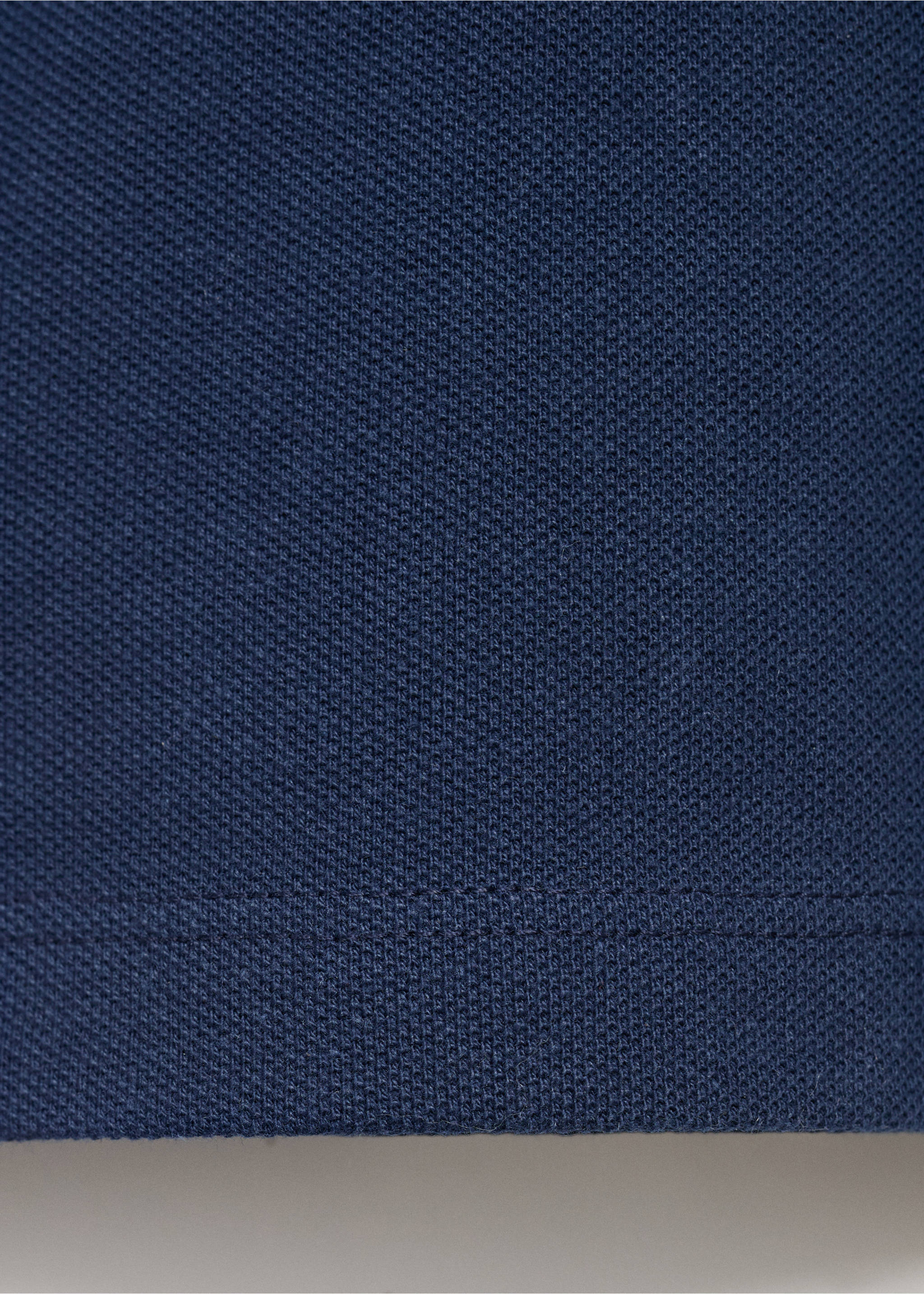 Cotton basic polo shirt - Details of the article 0, Navy. Ref: 17074408-00.