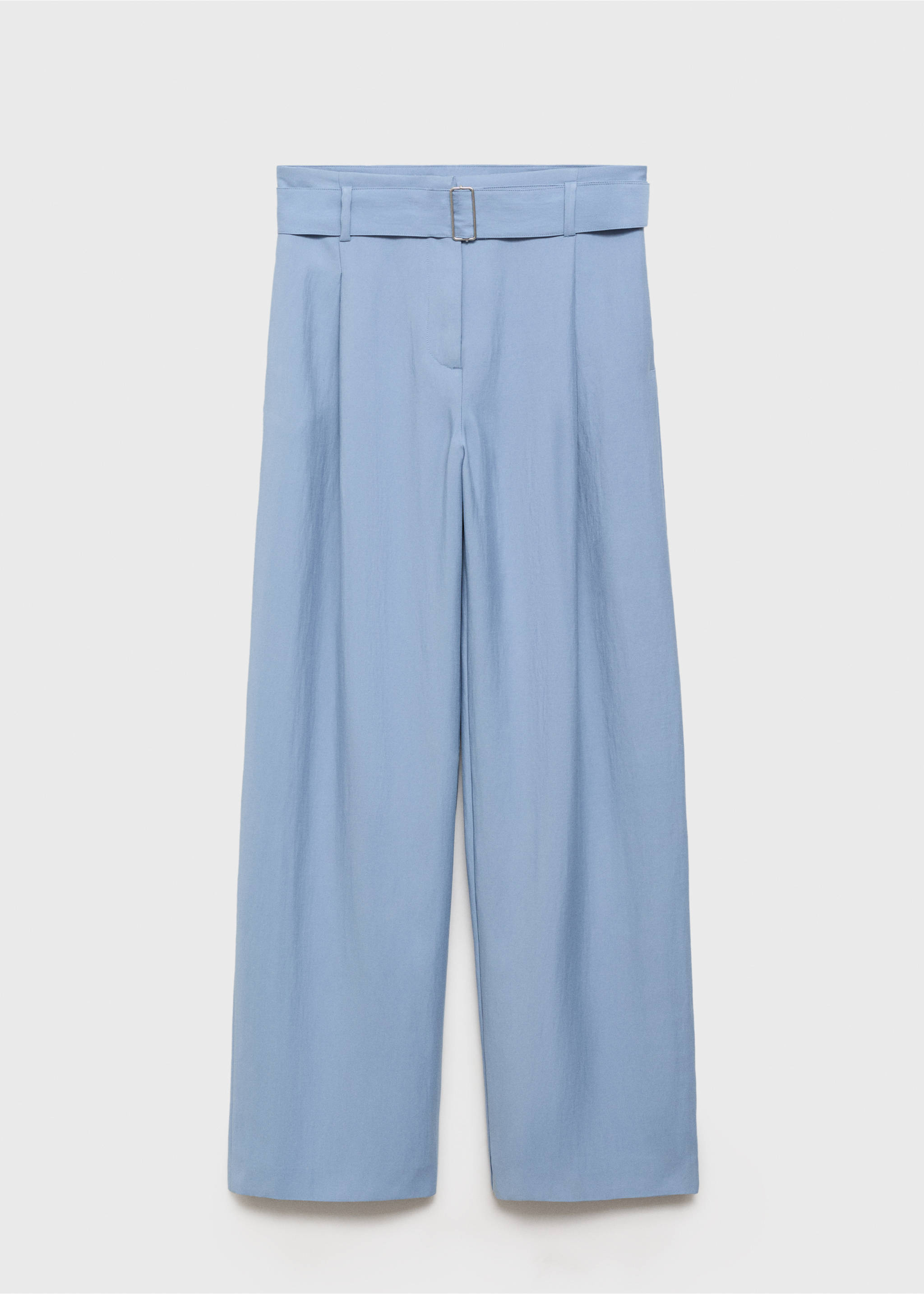 Paperbag trousers with belt - Article without model, Sky Blue. Ref: 17074409-00.