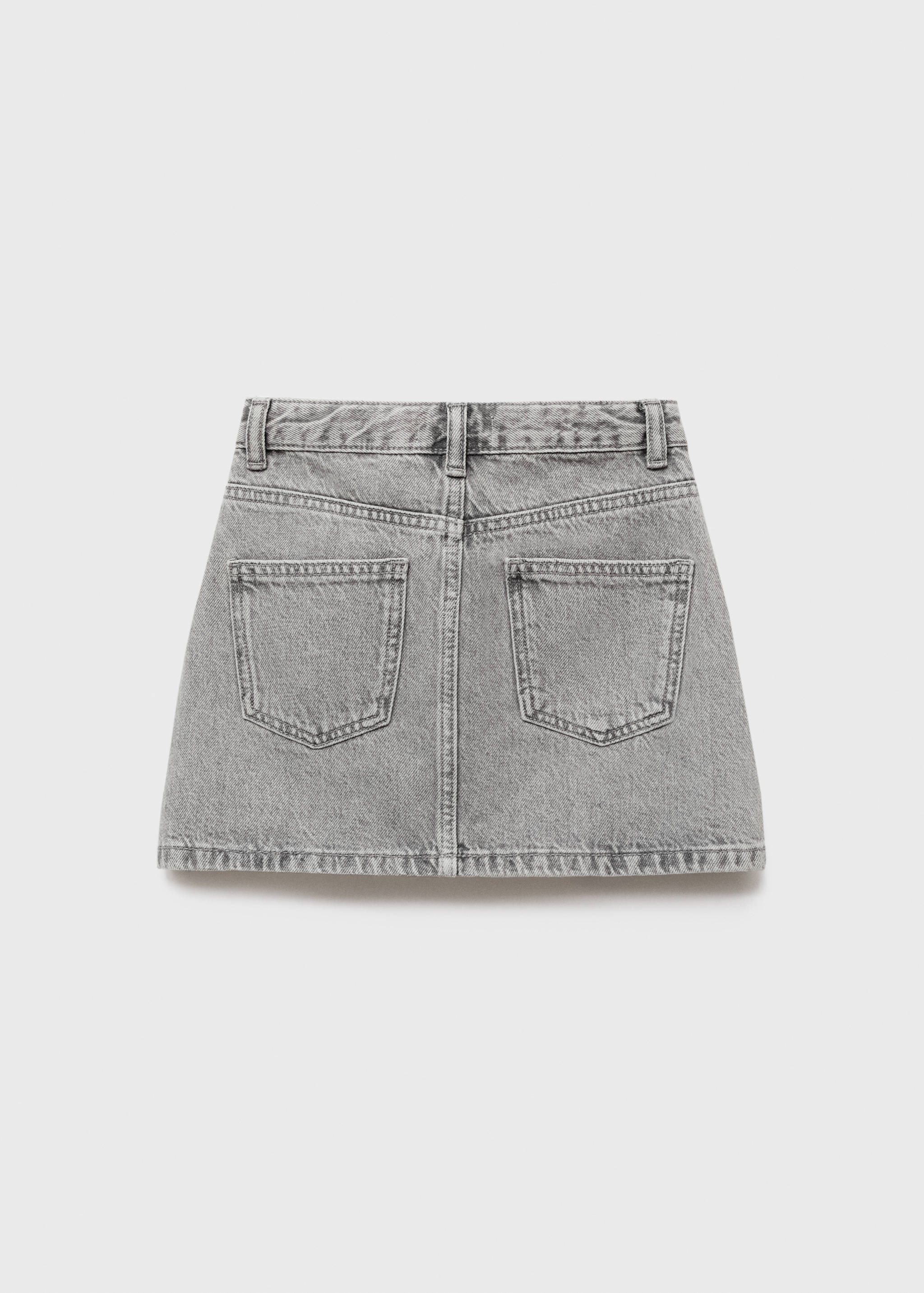 Falda corta denim - Reverso del artículo