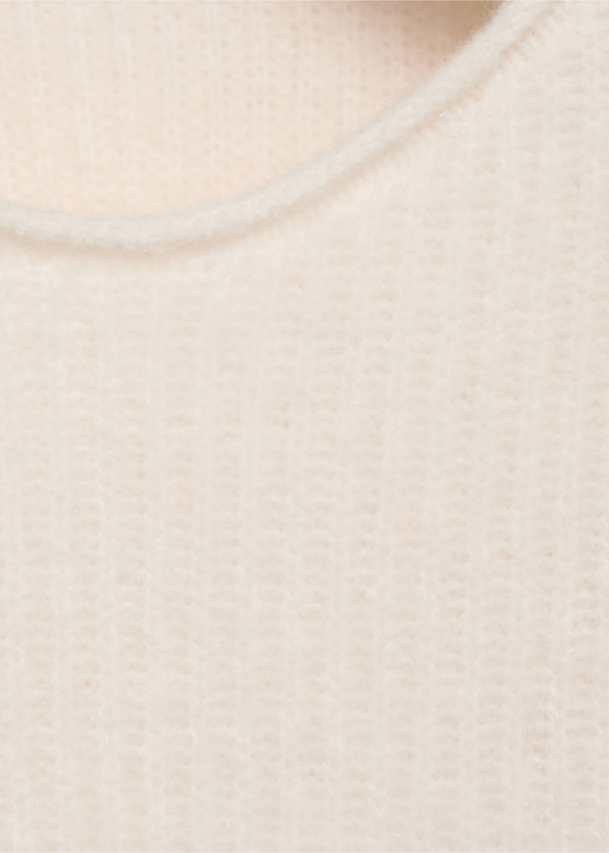 Knitted ribbed sweater - Details of the article 0, Sand. Ref: 17074416-00.