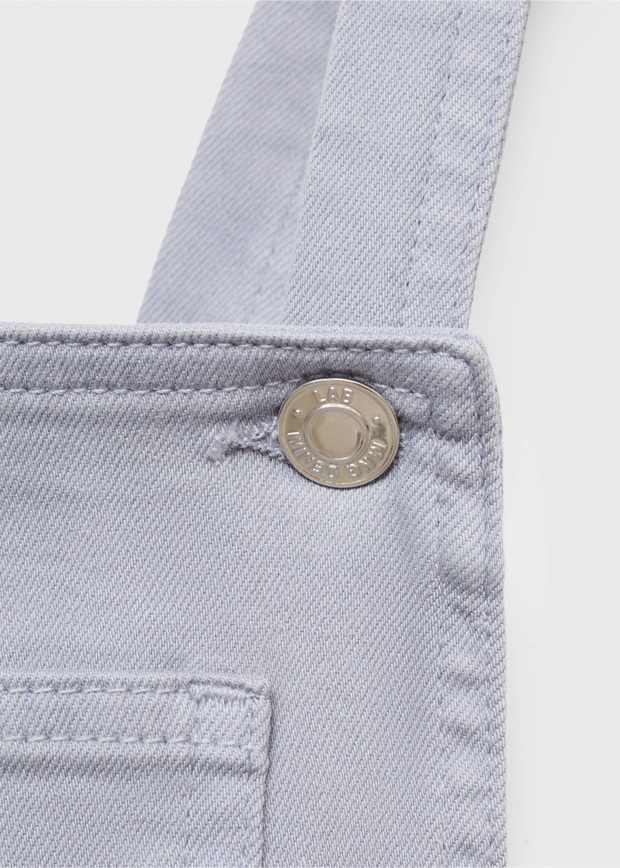 Langer Jeans-Overall - Detail des Artikels 8, Blau. Ref: 17074419-00.