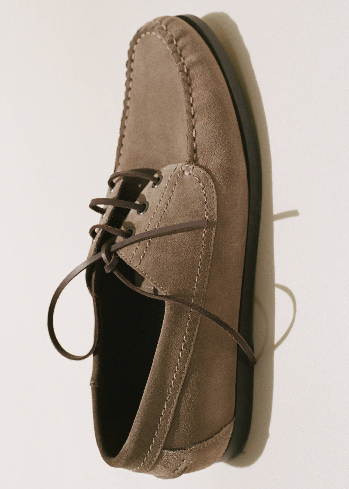 Suede nautical shoes