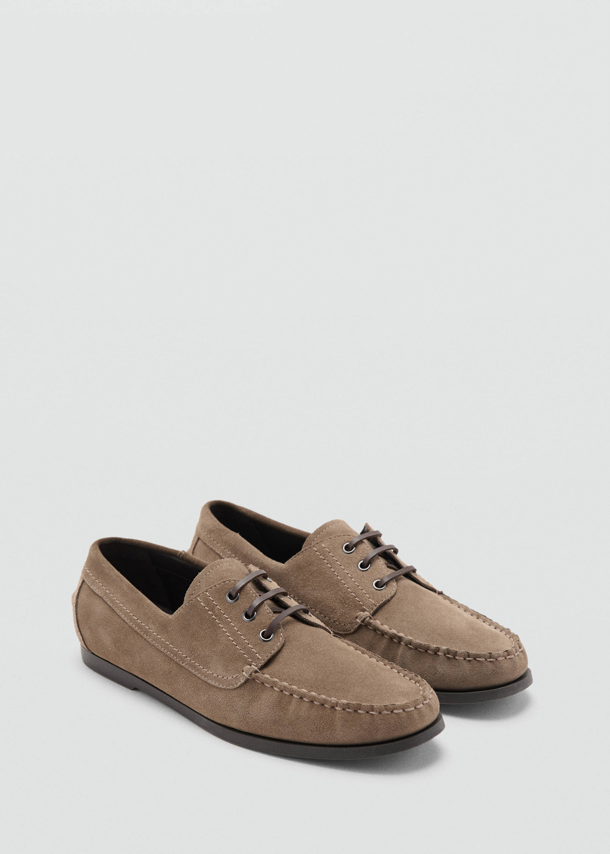 Suede nautical shoes - Medium plane