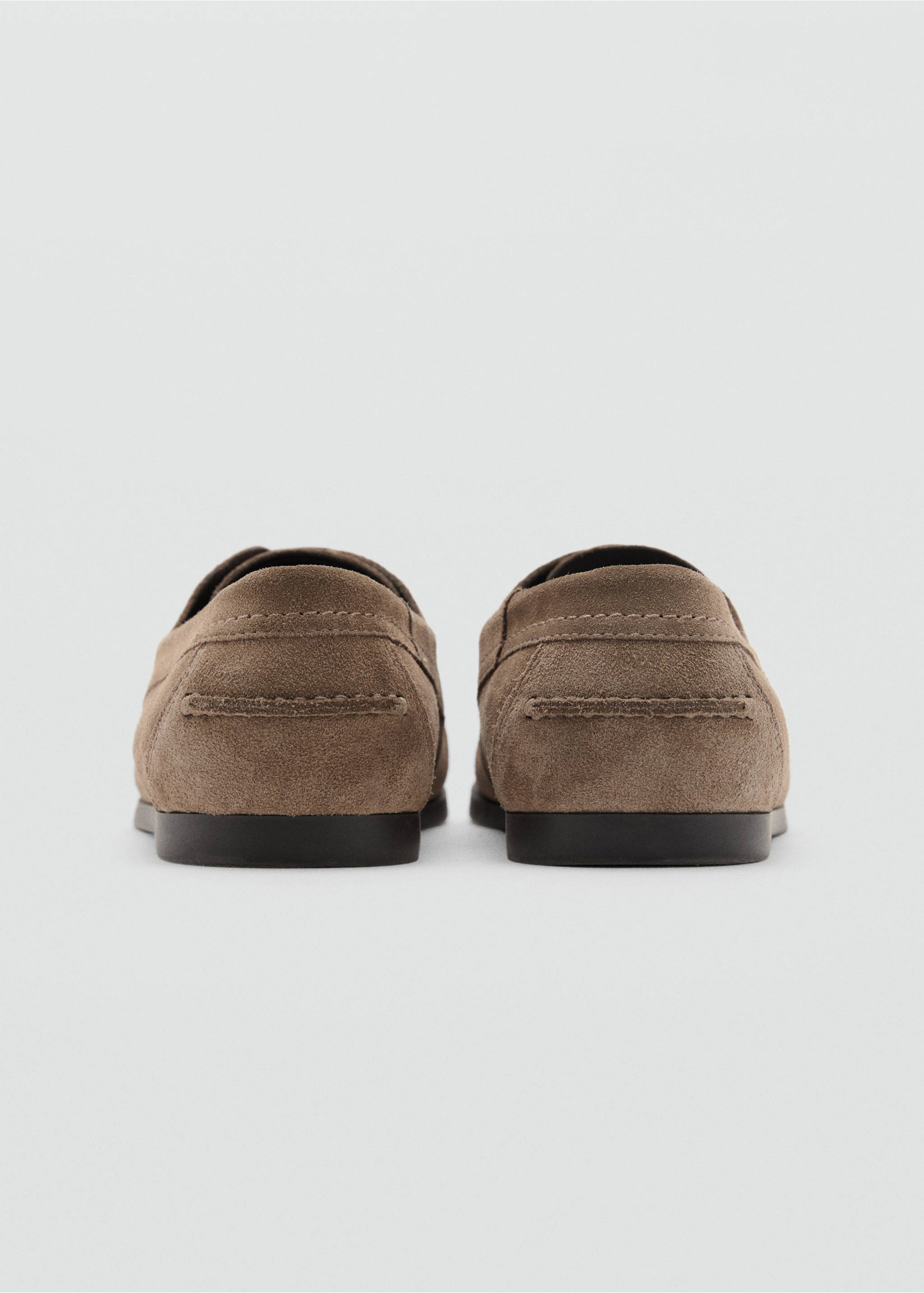 Suede nautical shoes - Details of the article 1, Light/Pastel Brown. Ref: 17074430-00.