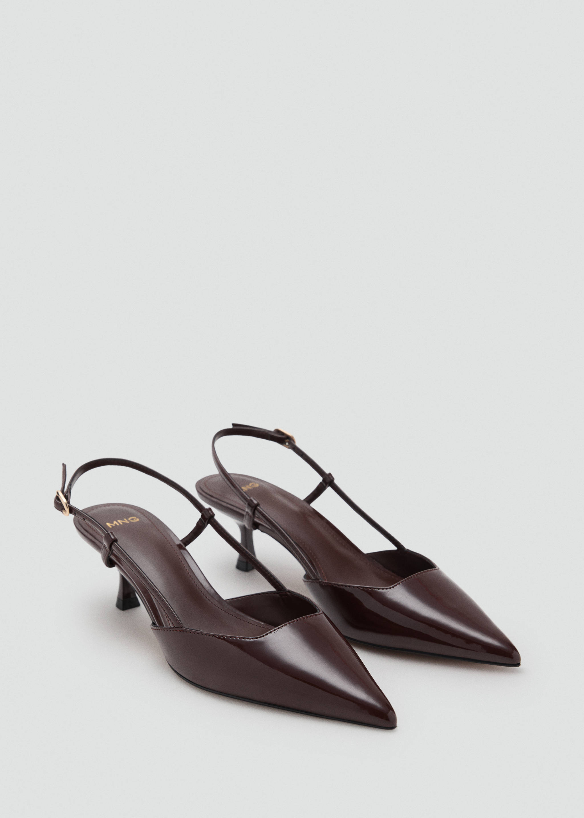 Kitten-Heel aus Lackleder - Mittlere Ansicht