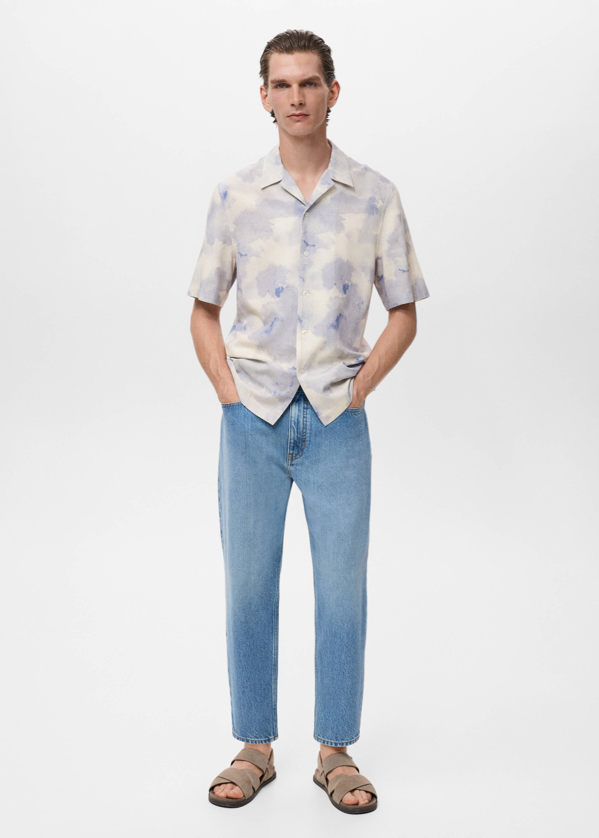 Printed bowling shirt - General plane