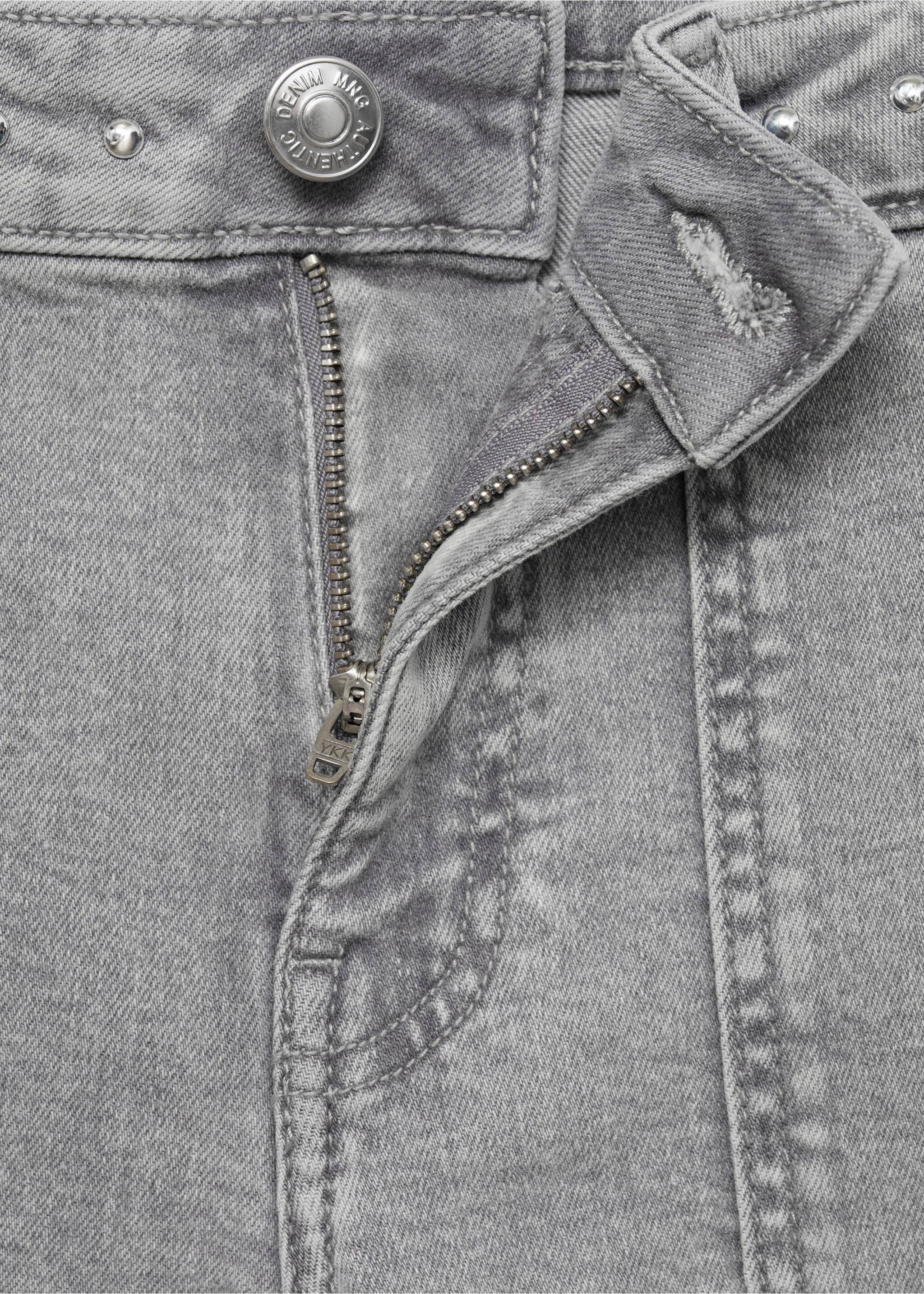 Culotte traperice sa zakovicama - Detalji artikla 8, Denim siva. Ref: 17074777-00.