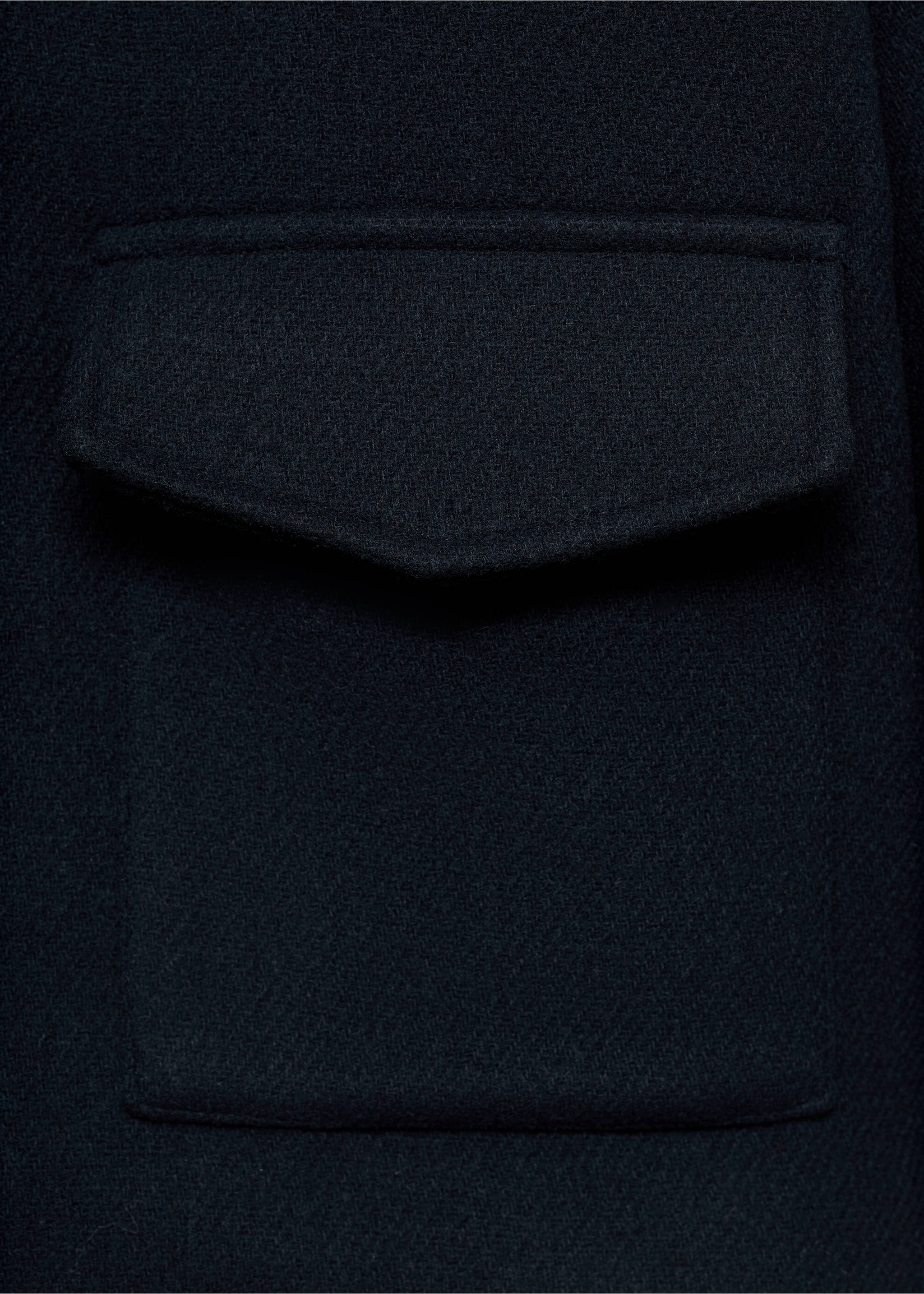 Manteau drap de  laine - Détail de l'article 0, Bleu marine. Ref: 17074779-00.