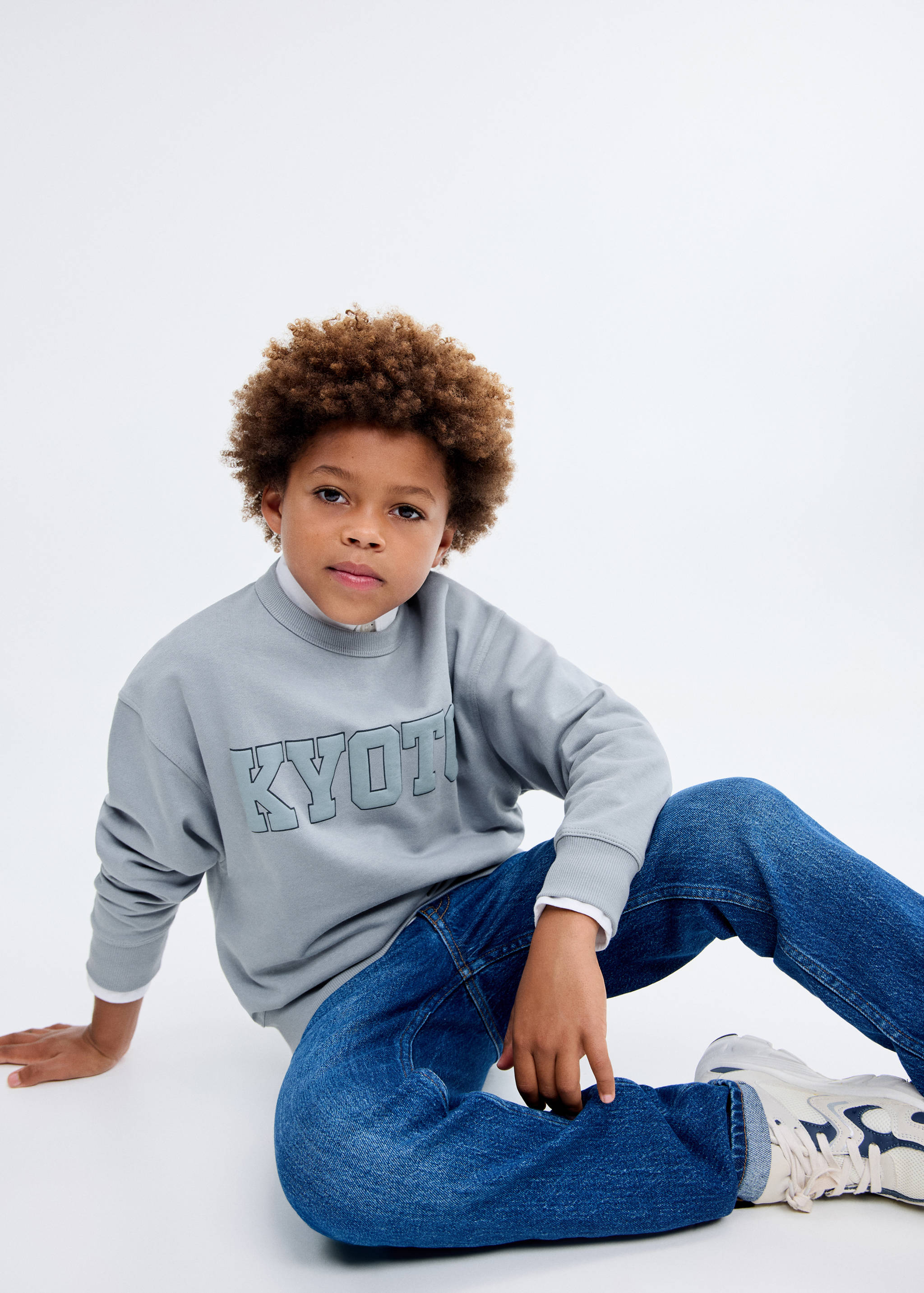 Oversized cotton sweatshirt - Medium plane