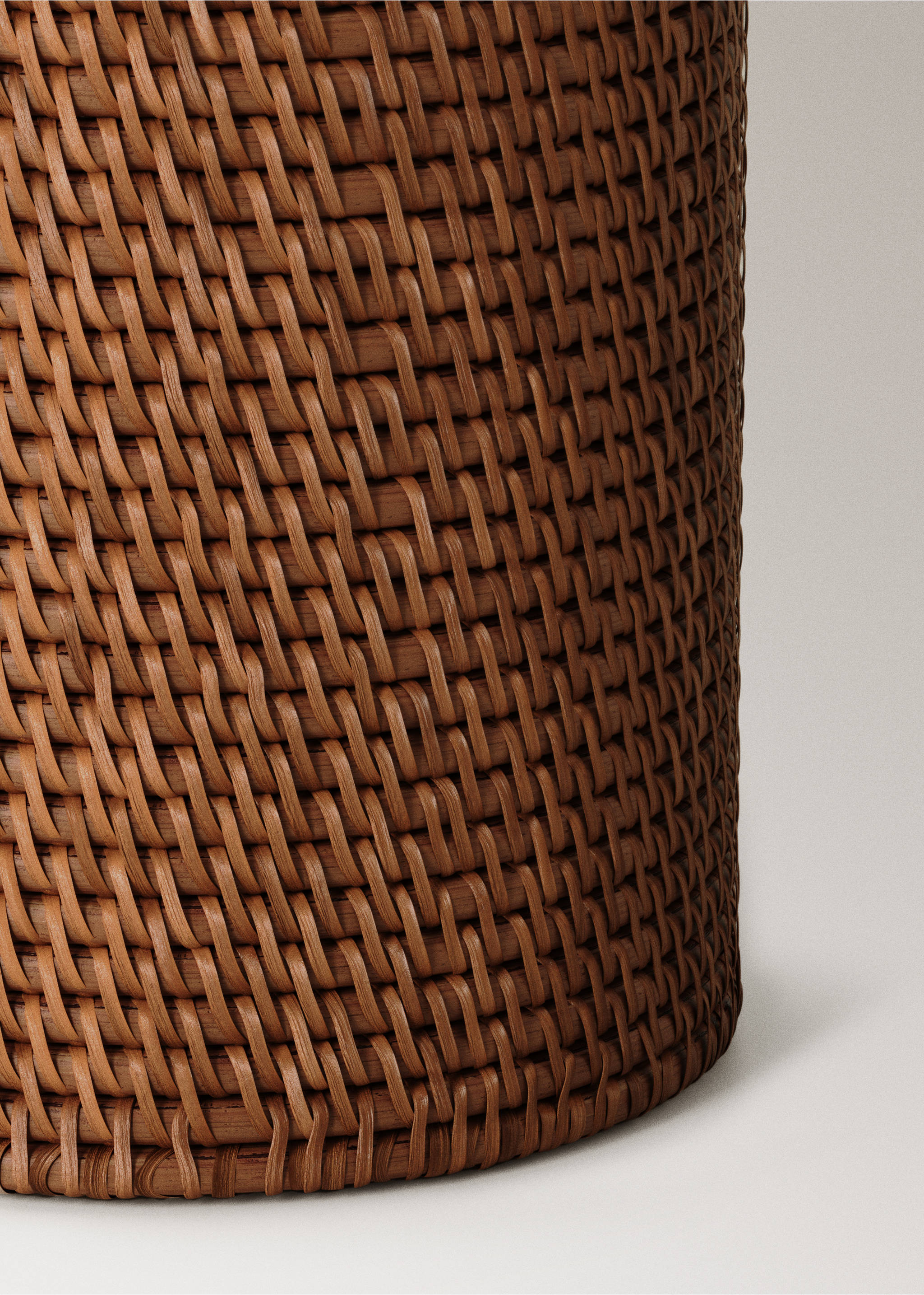 Close-up of the woven brown cane texture from a kitchen set., Brown. Ref: 17074784-00.