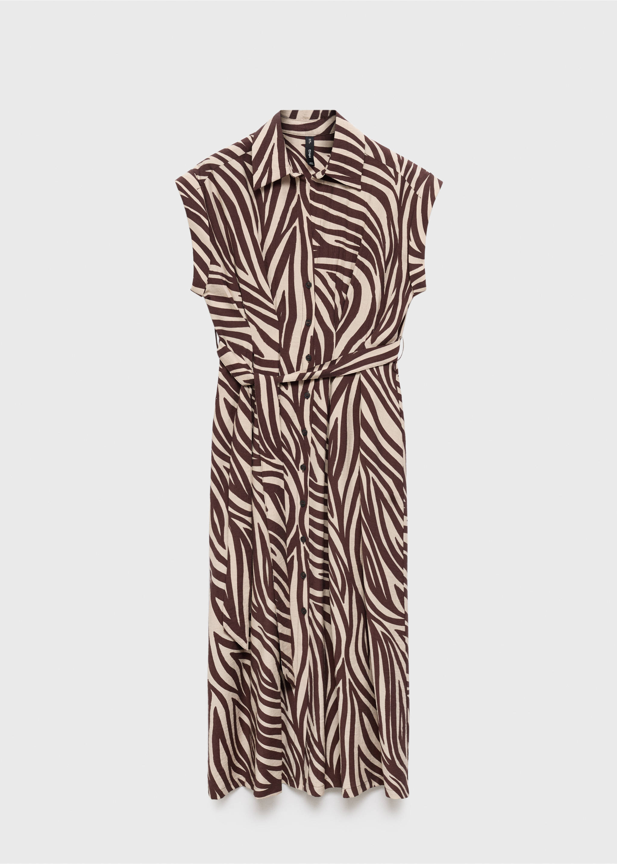 Printed shirt dress - Article without model, Black. Ref: 17074785-00.