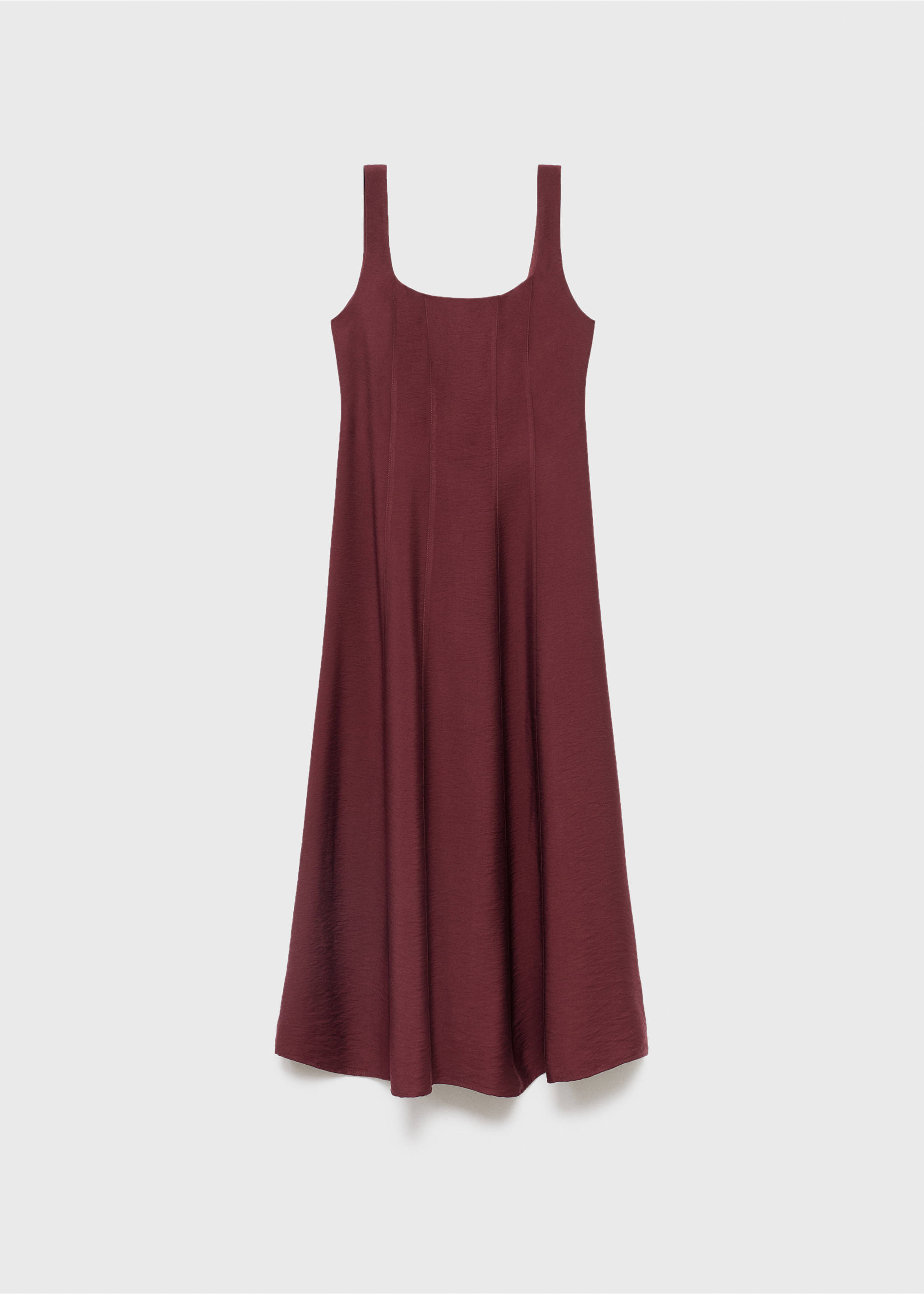 Midikleid mit Nähten - Artikel ohne Model, Granatrot. Ref: 17074788-00.