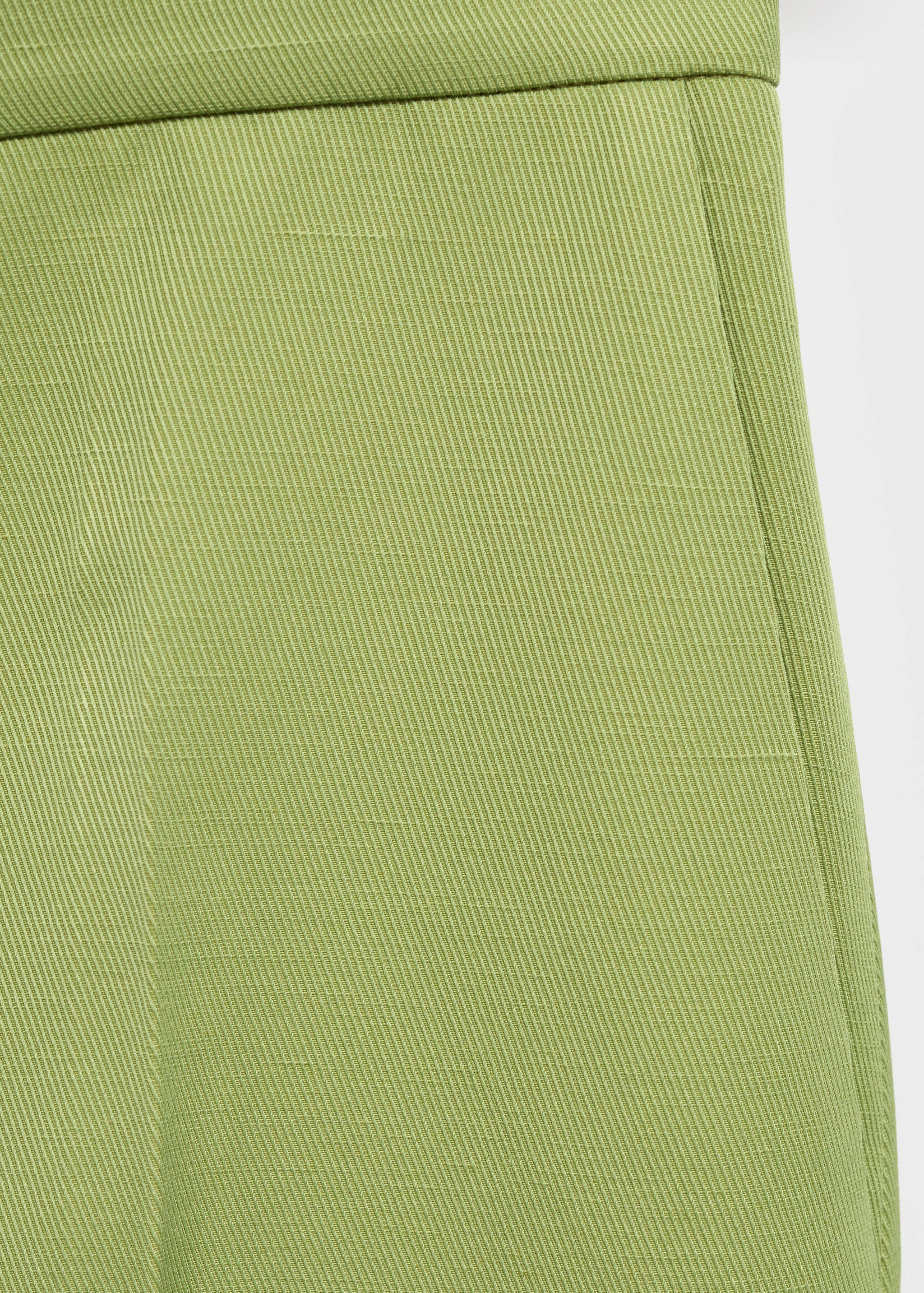 Straight-fit linen-blend suit trousers - Details of the article 0