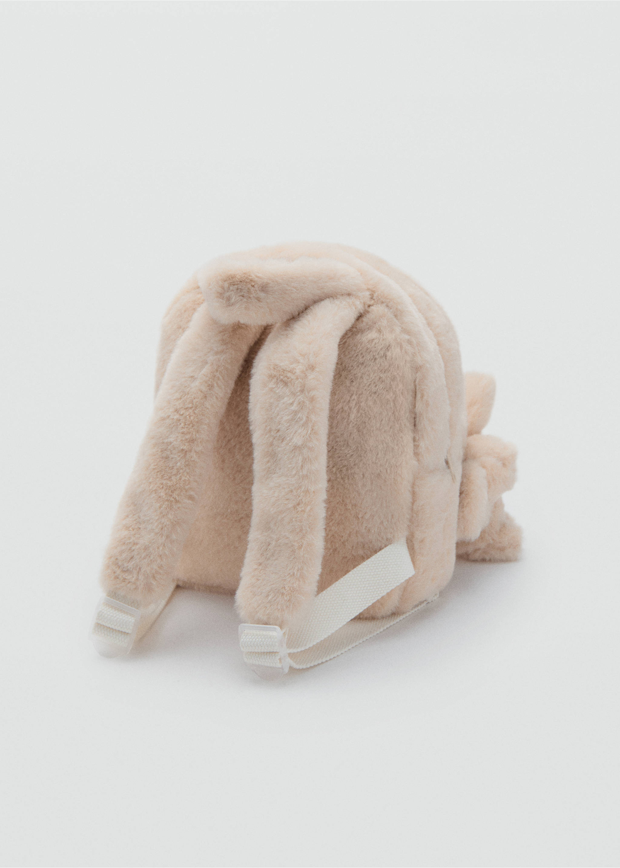 Bunny fur backpack - Details of the article 1, Sand. Ref: 17075143-00.