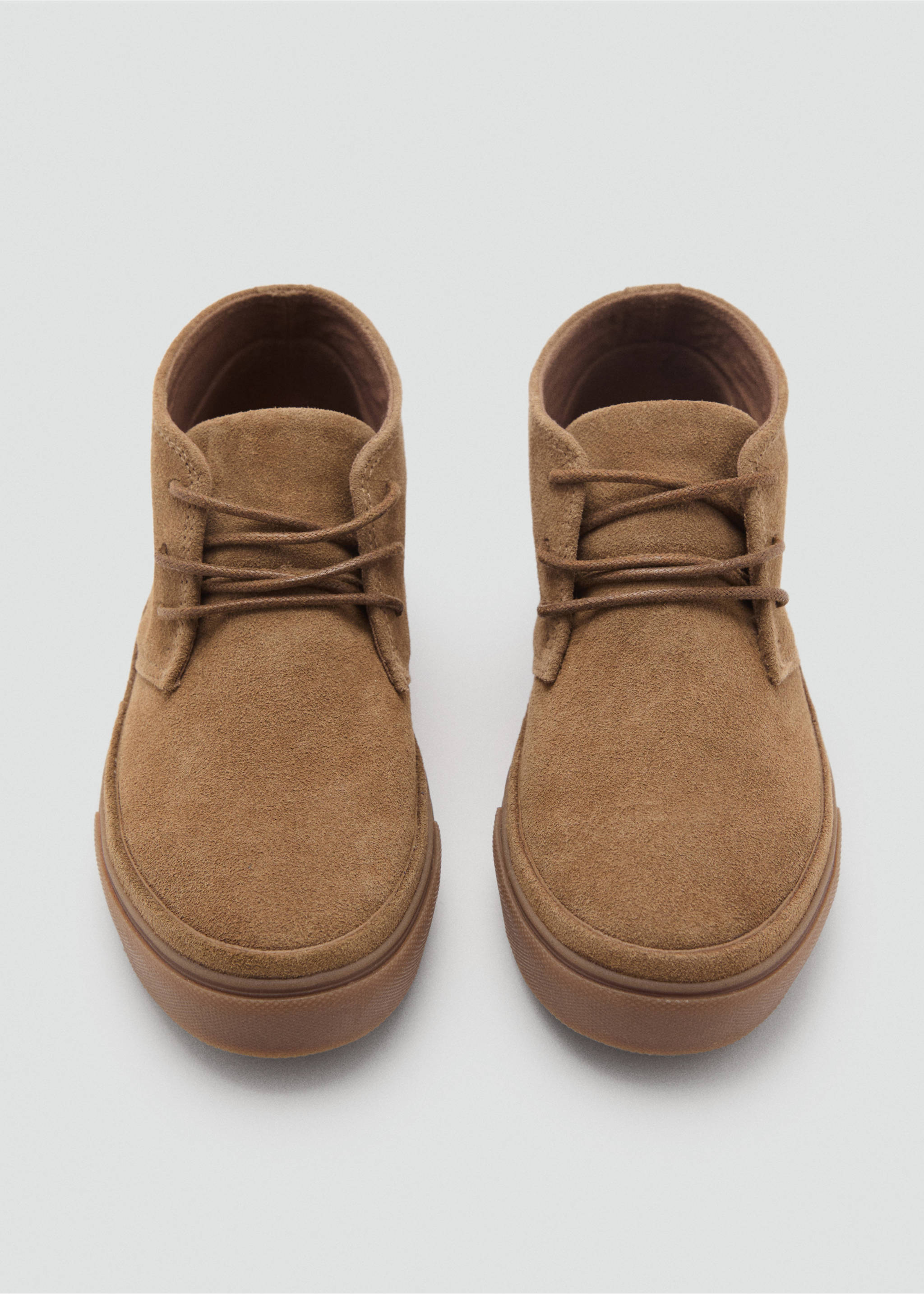 Lace-up leather shoes - Details of the article 2, Sand. Ref: 17075146-00.