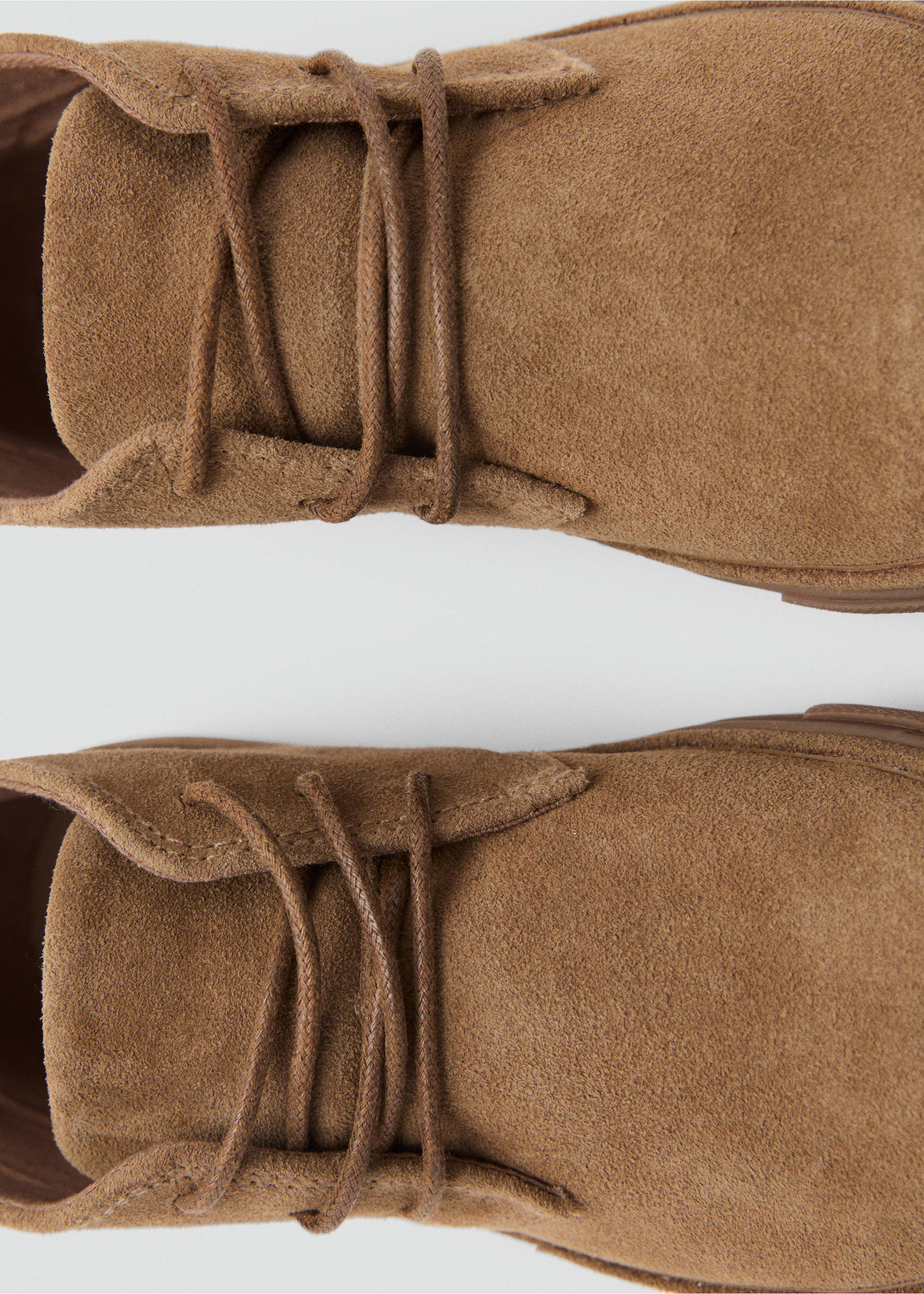 Lace-up leather shoes - Details of the article 3, Sand. Ref: 17075146-00.