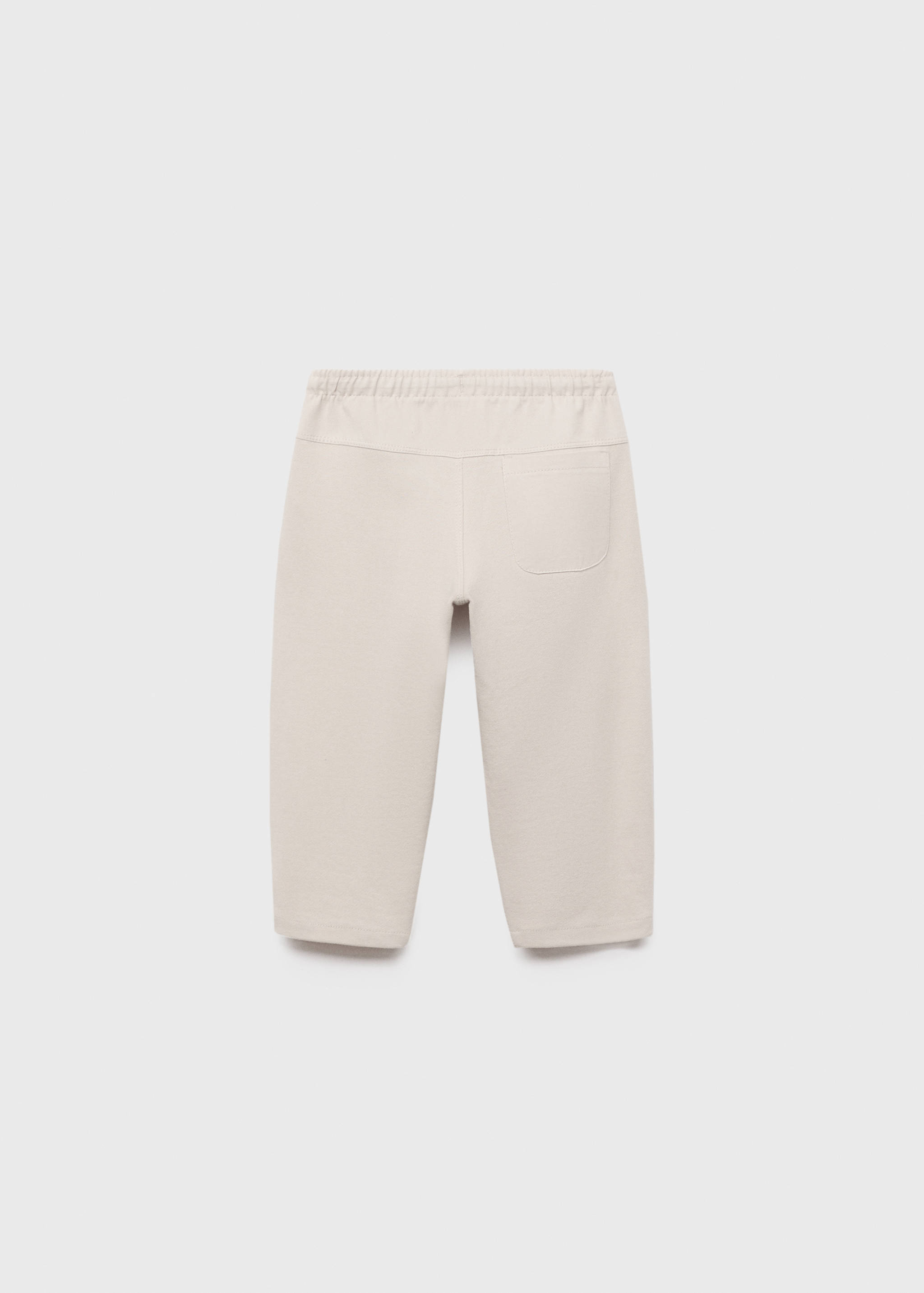 Cotton drawstring joggers - Reverse of the article