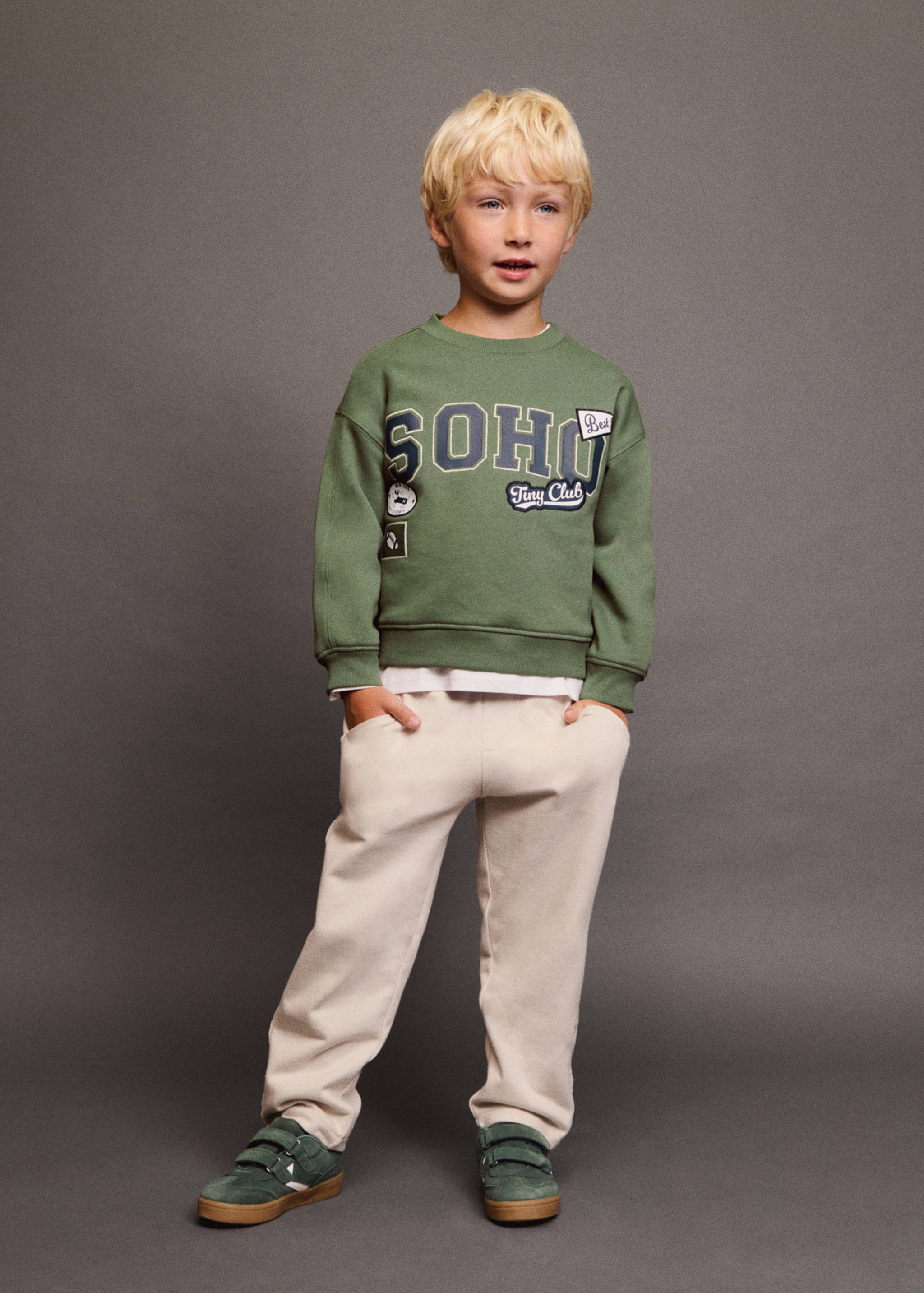 Cotton drawstring joggers - Details of the article 5