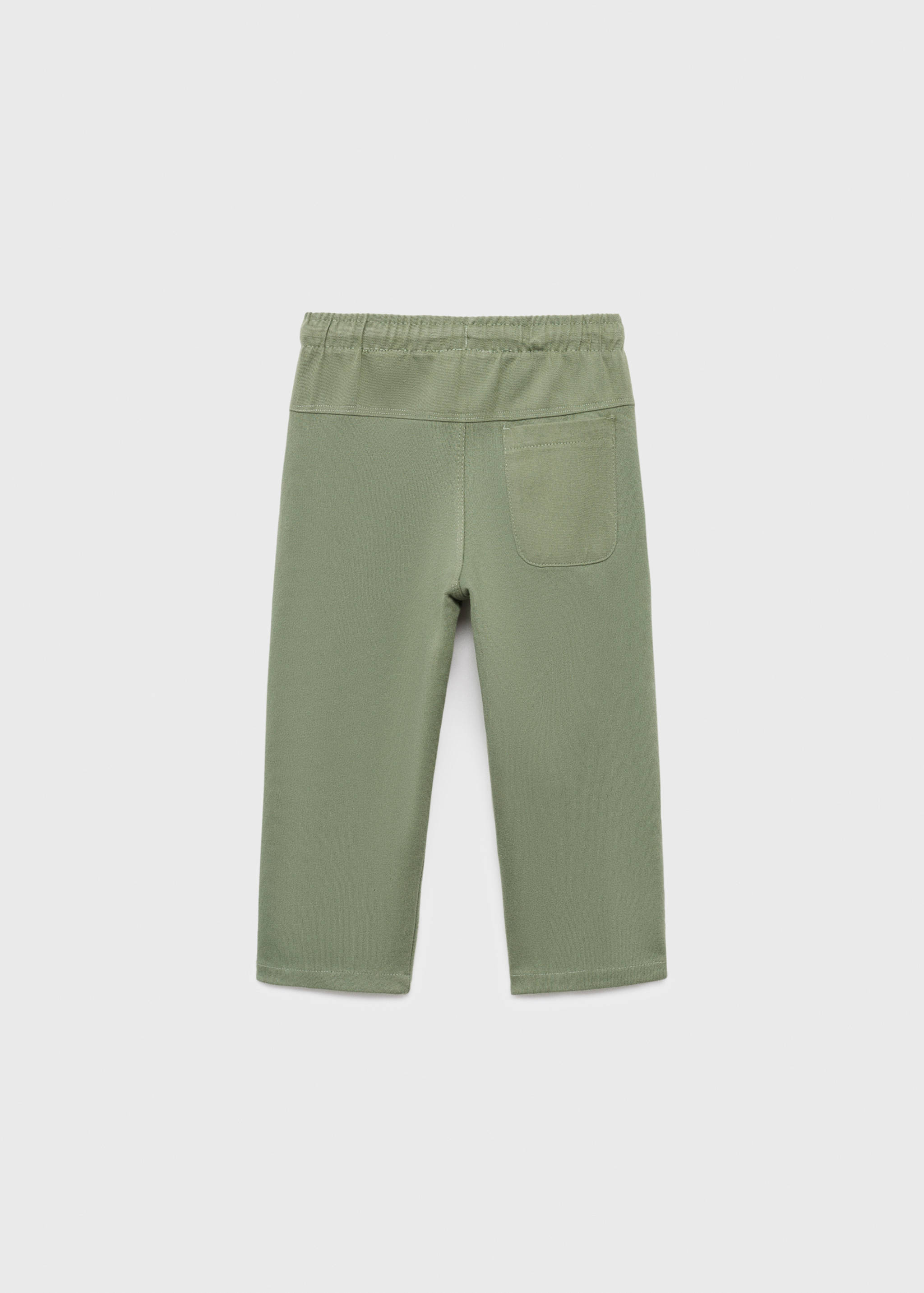 Cotton drawstring joggers - Reverse of the article
