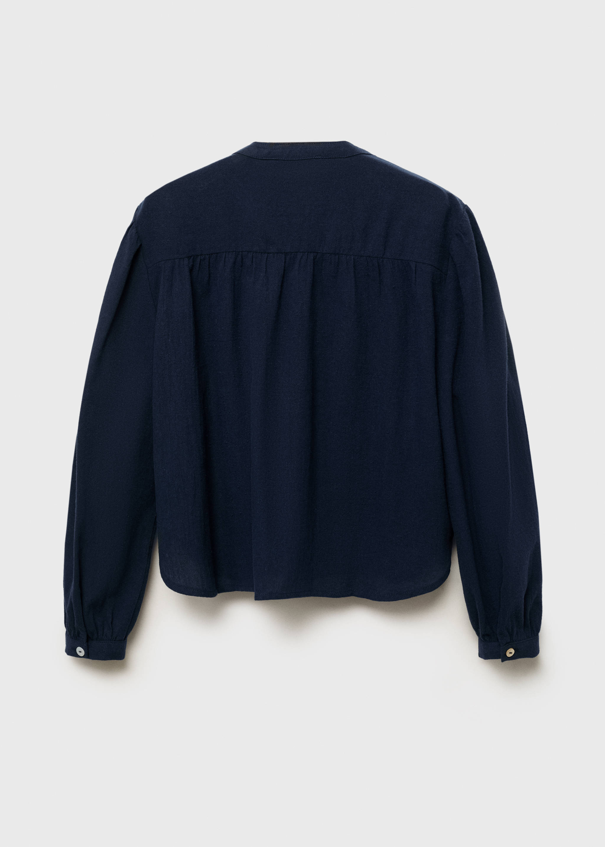 Ruffle cotton blouse - Reverse of the article