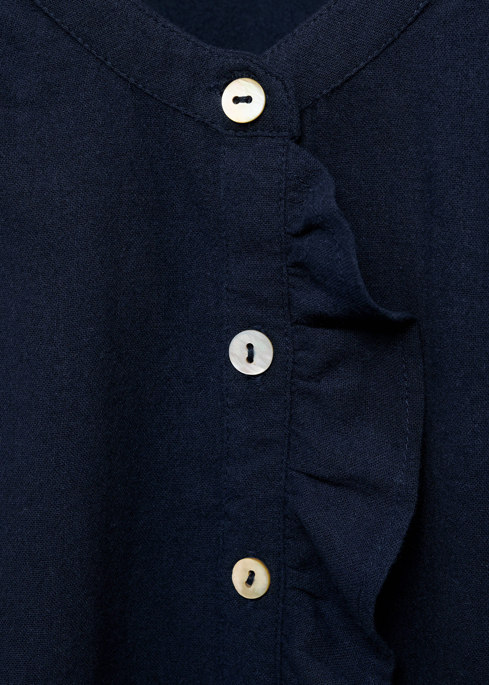 Ruffle cotton blouse - Details of the article 8
