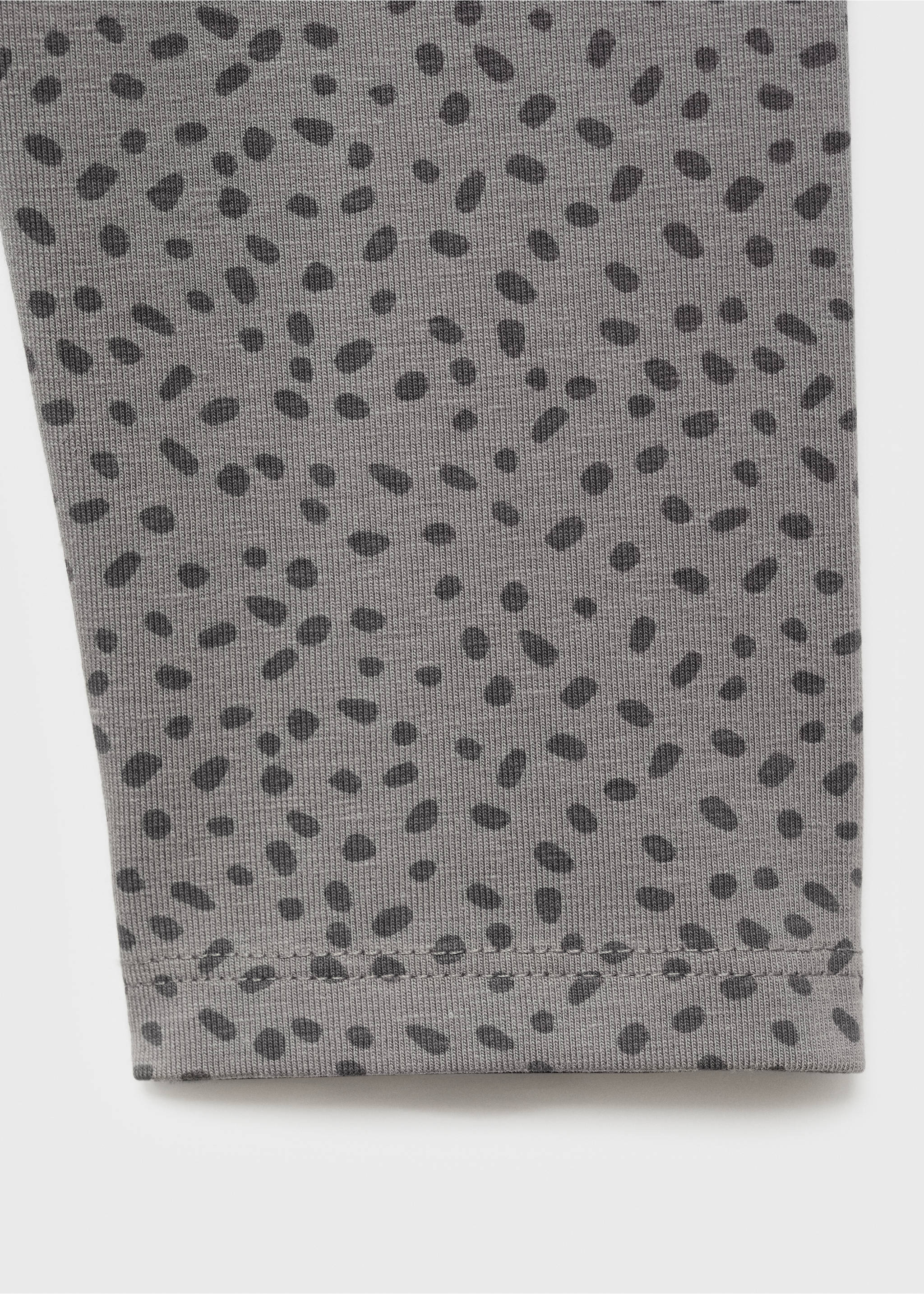 Printed leggings - Details of the article 0, Grey. Ref: 17075159-00.