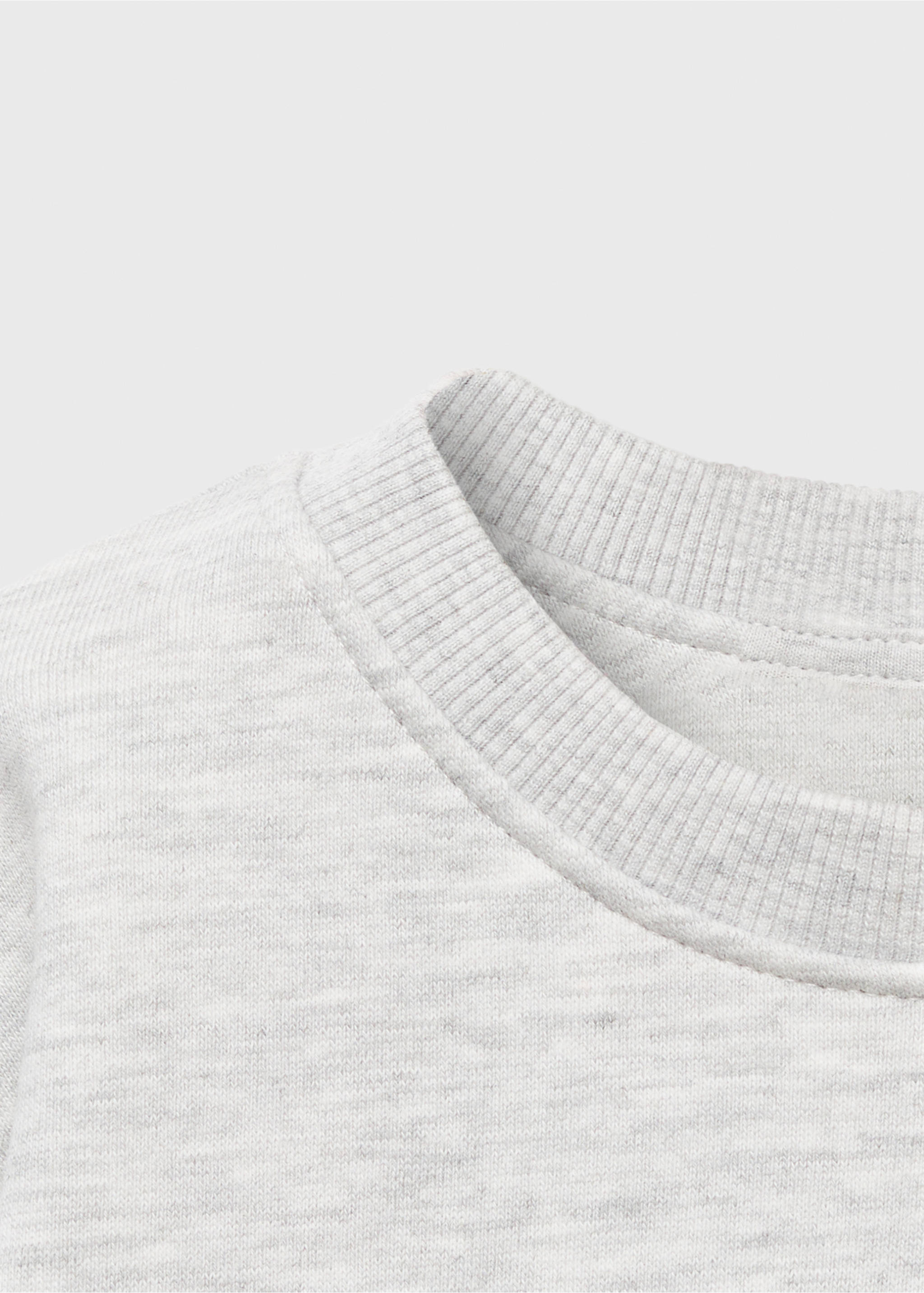 Snoopy sweatshirt dress - Details of the article 0, Light Heather Grey. Ref: 17075160-00.