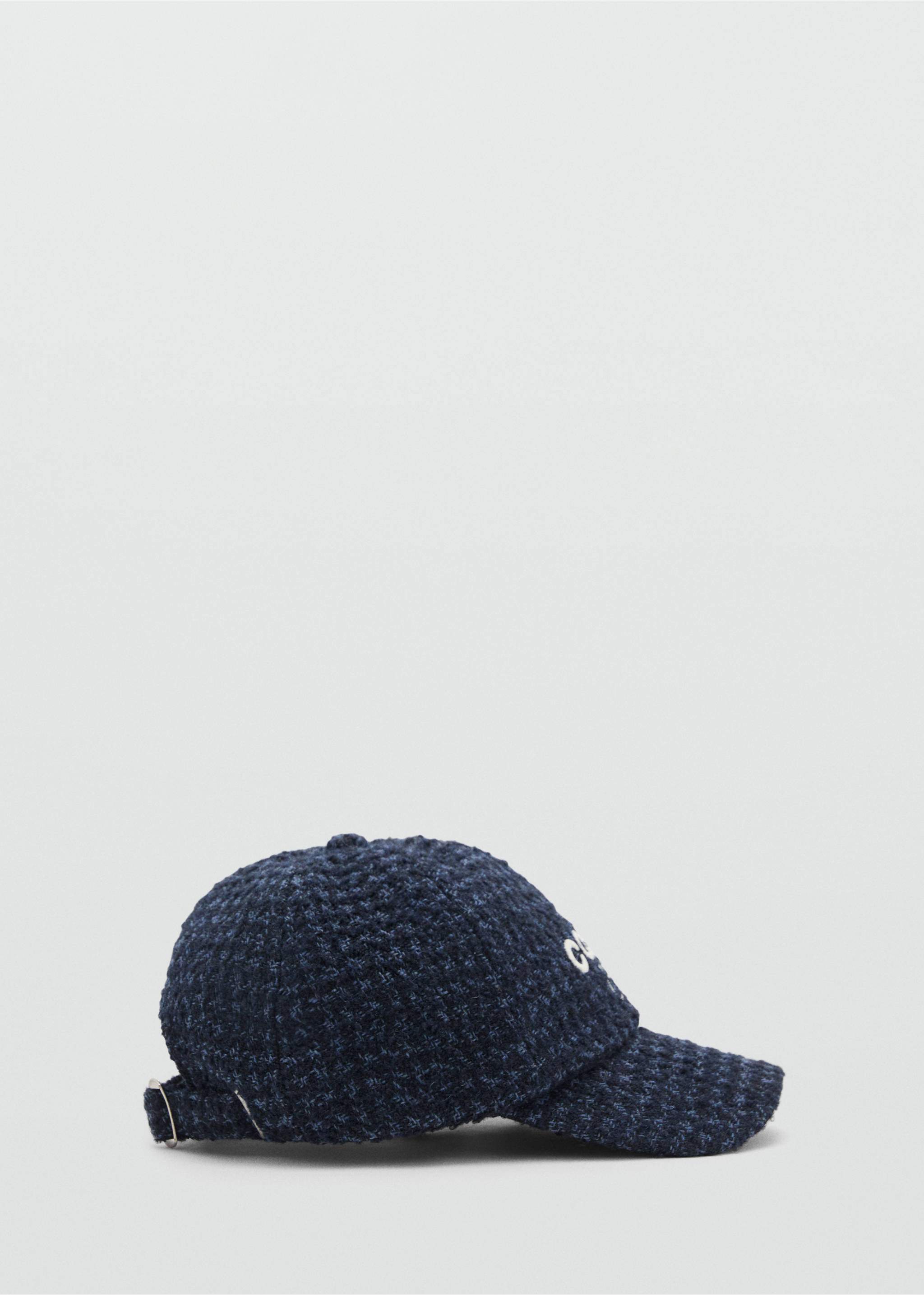 Embroidered wool cap - Article without model, Navy. Ref: 17075162-00.